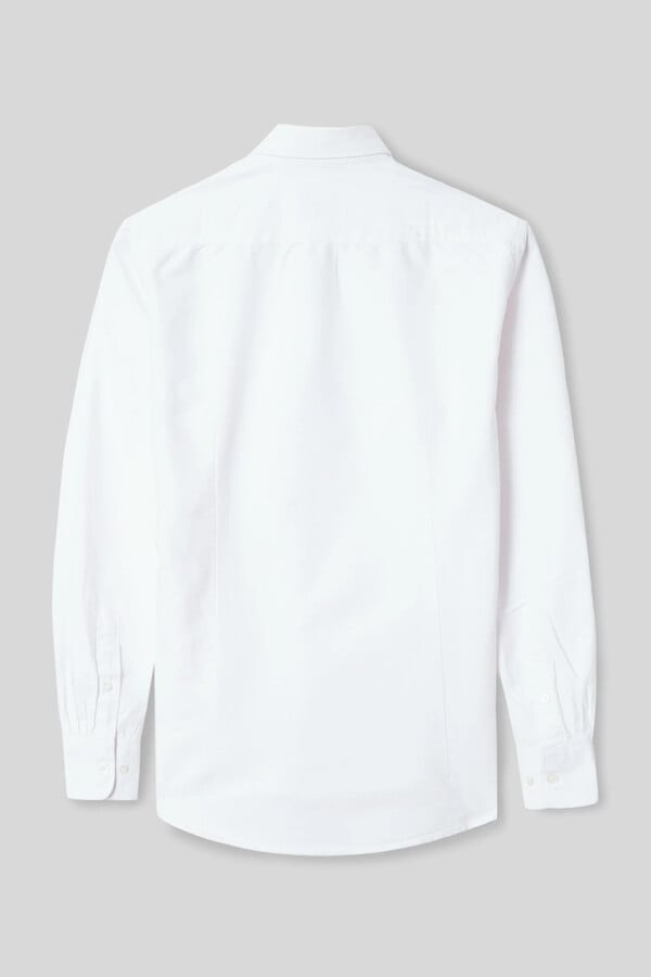 Cortefiel Camisa sport oxford Blanco