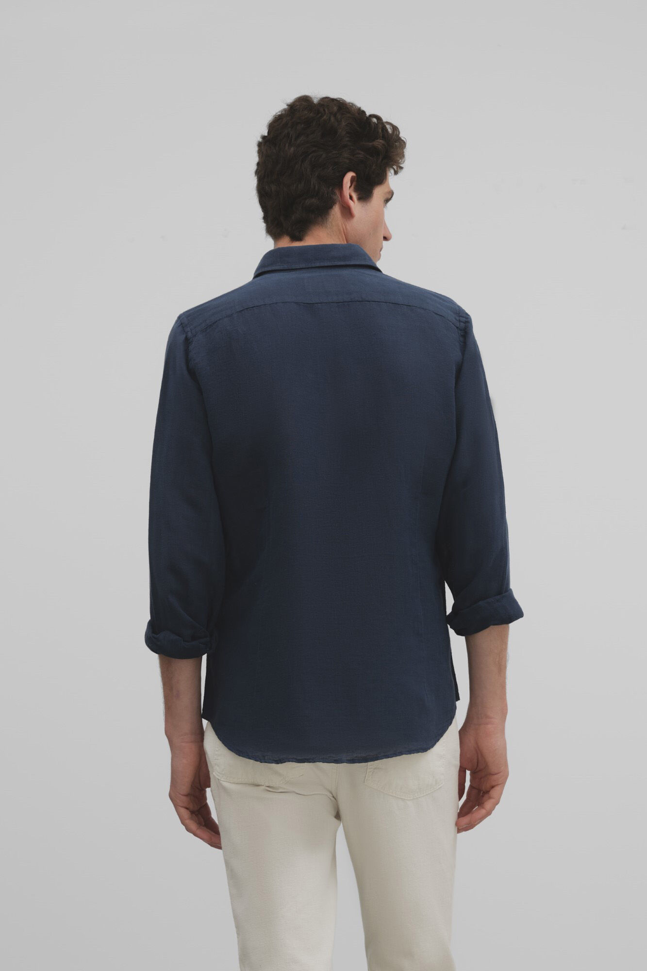 Silbon Lightweight sport shirt  Navy