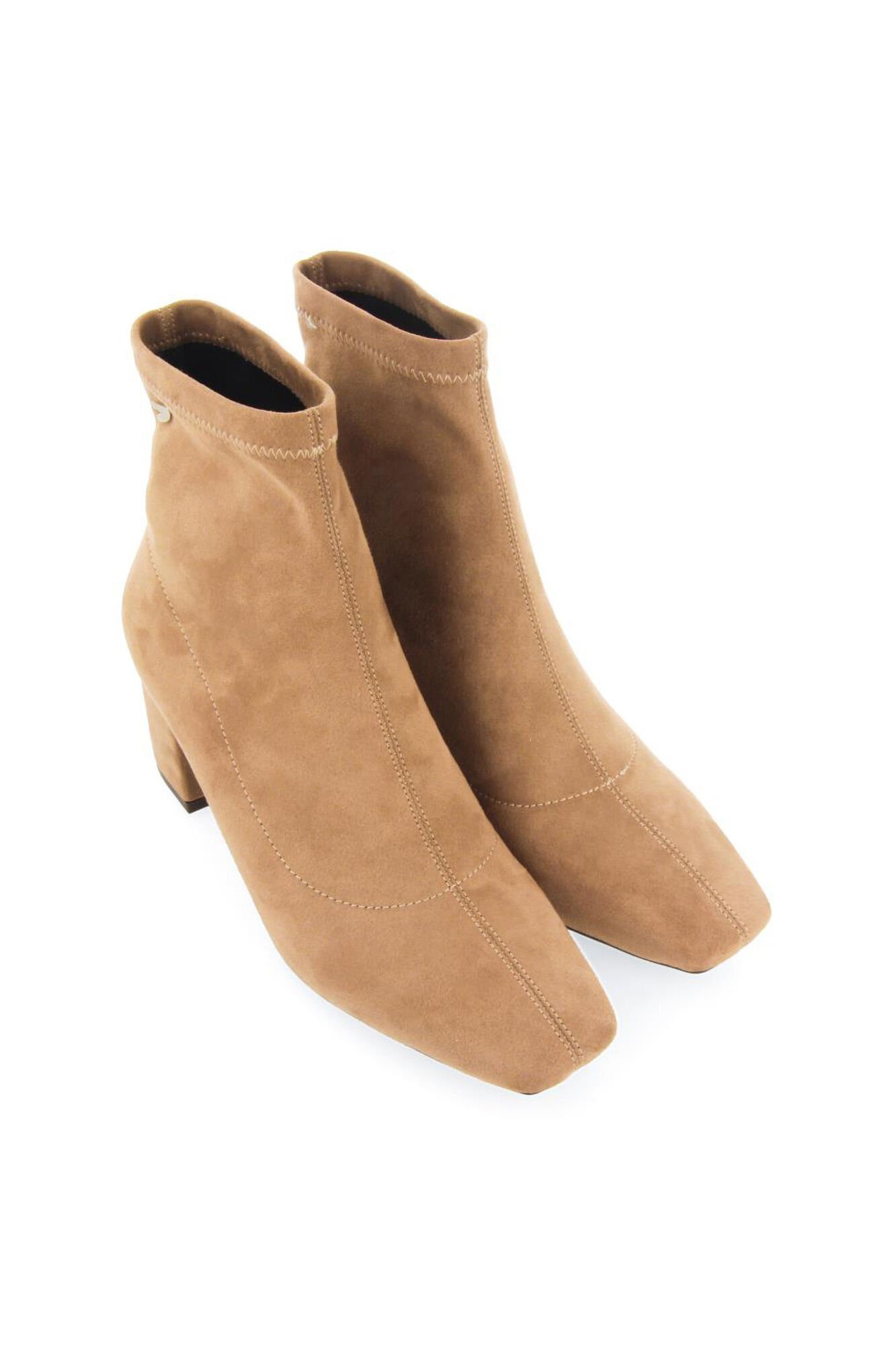 Gioseppo Botins el&aacute;sticos com salto rag&uacute; Tostado