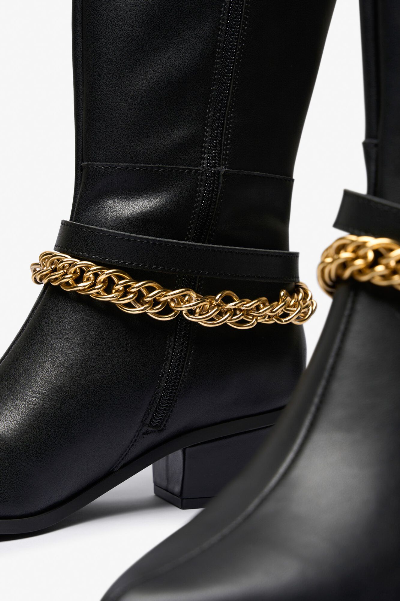 Popa Botas Lercois em pele Preto