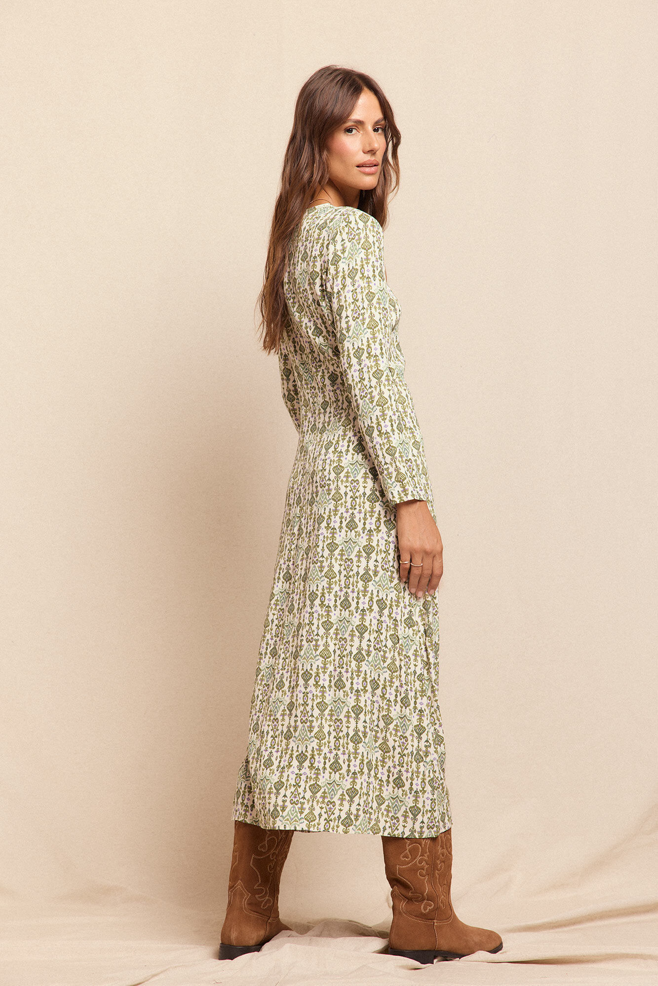 Slowlove Long printed dress Multicolour