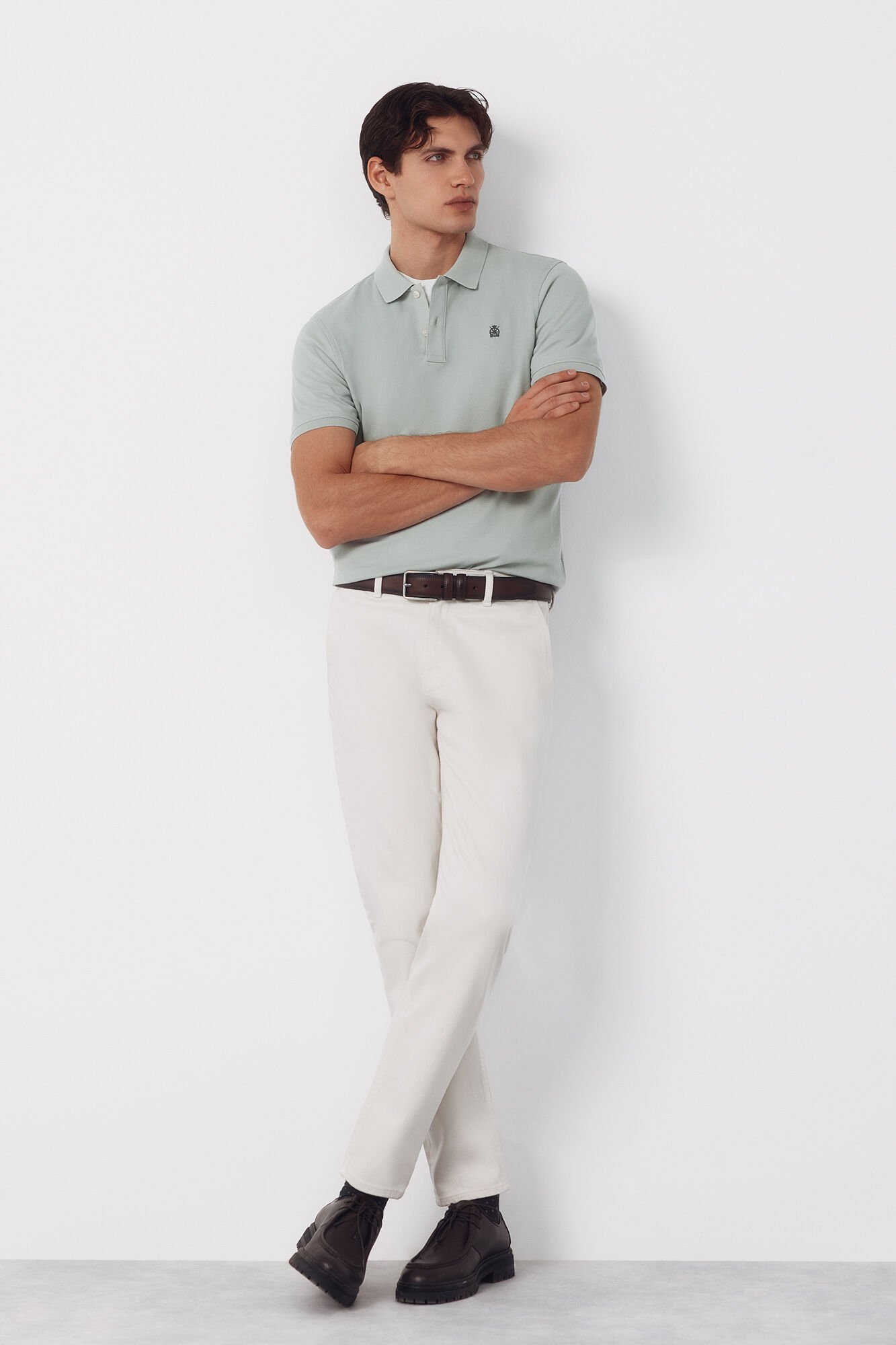 Cortefiel Polo b&aacute;sico de piqu&eacute; slim