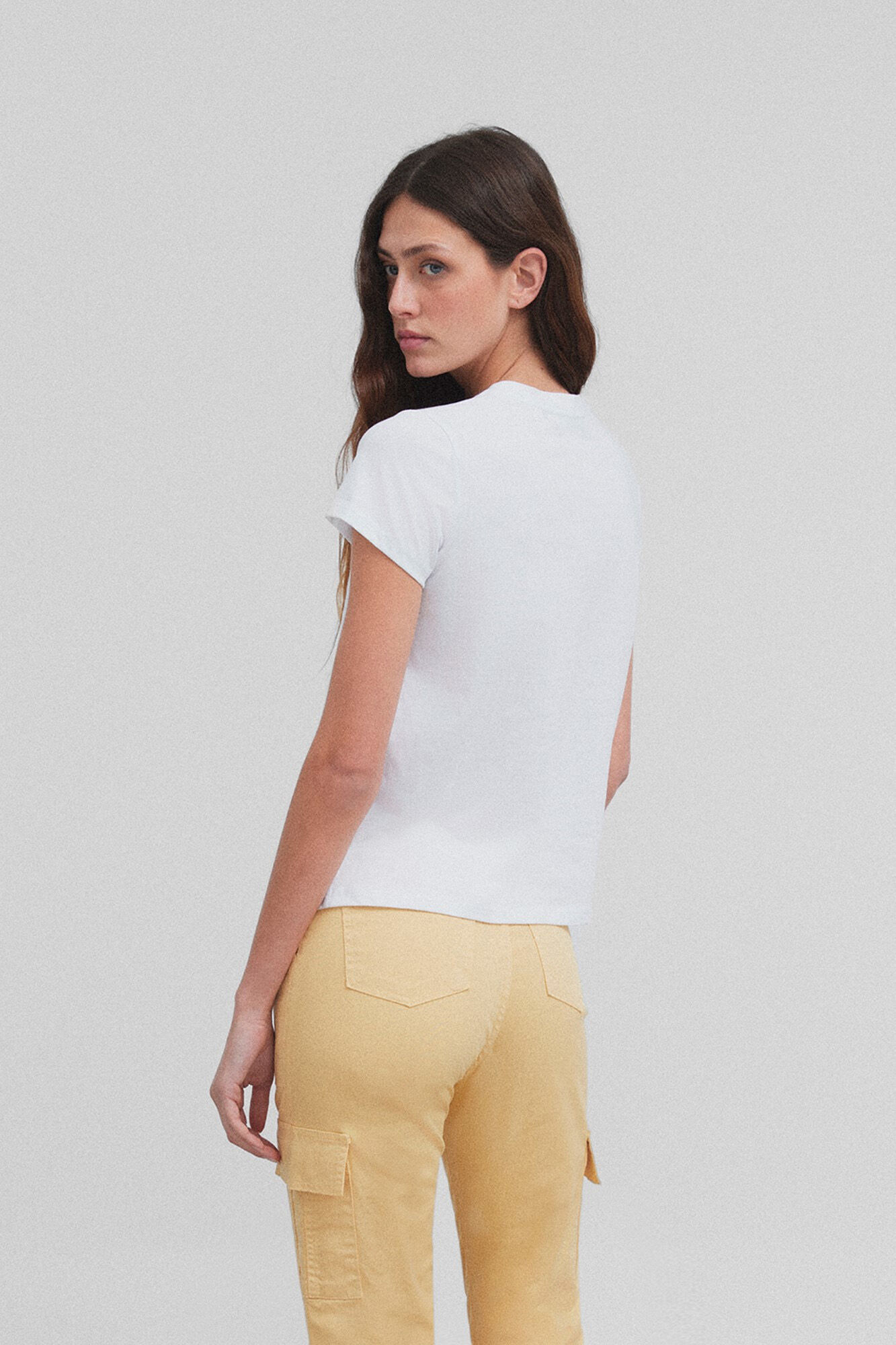 Silbon T-shirt woman desenho ikat Branco