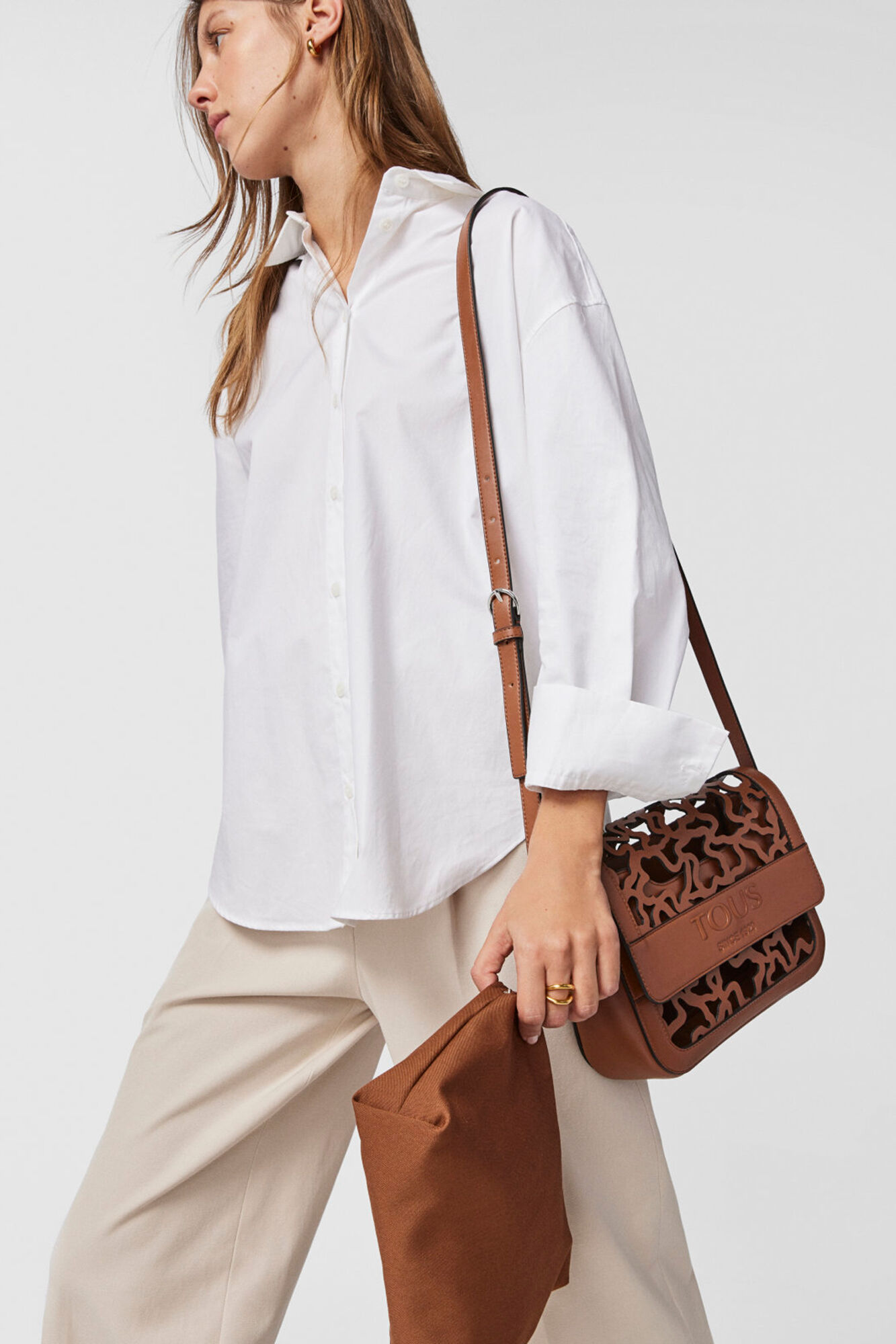 Tous Amaya Kaos Shock brown crossbody bag Brown