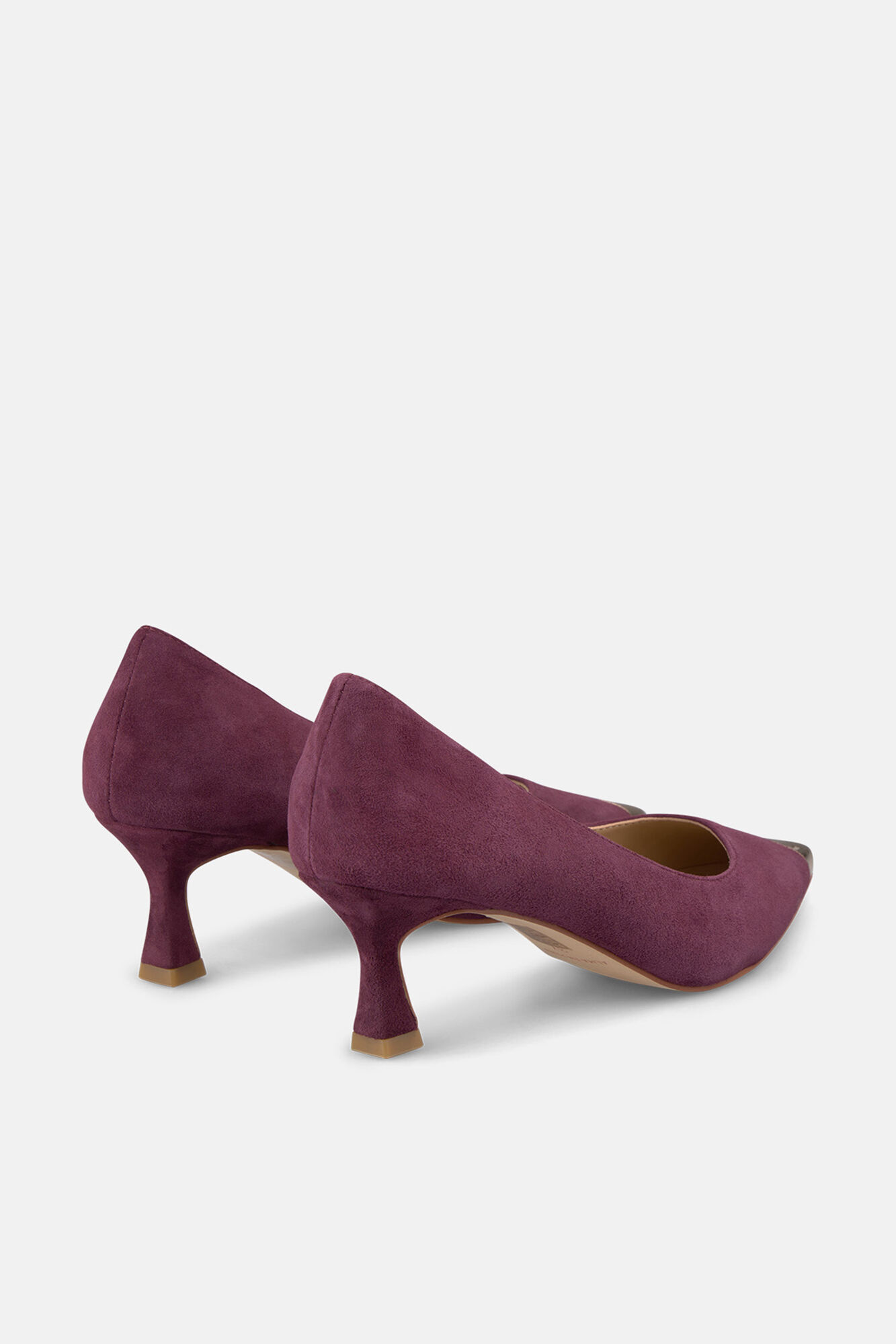 Alma en Pena Zapato puntera metalizada Vino