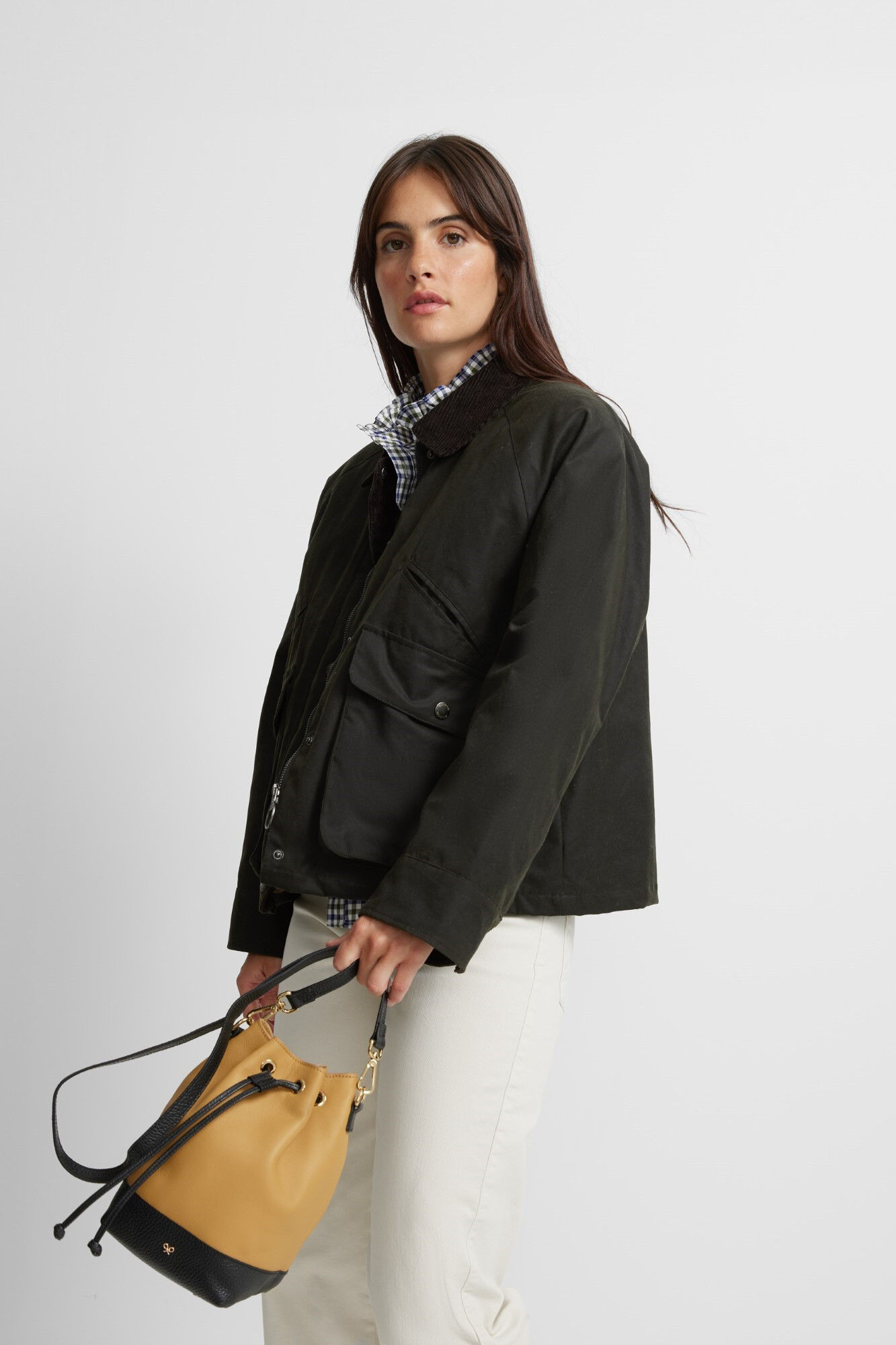 Silbon Casaco borrego em shearling Verde