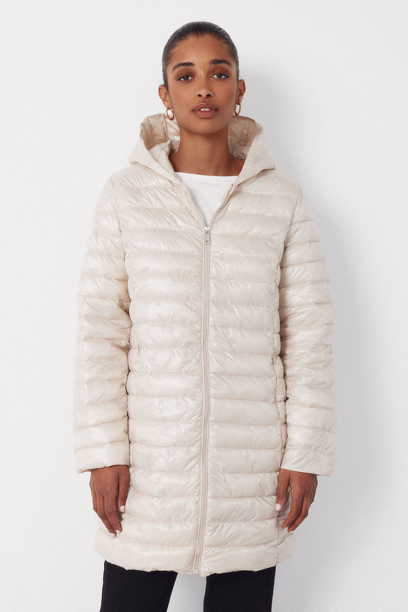 Cortefiel Long quilted coat