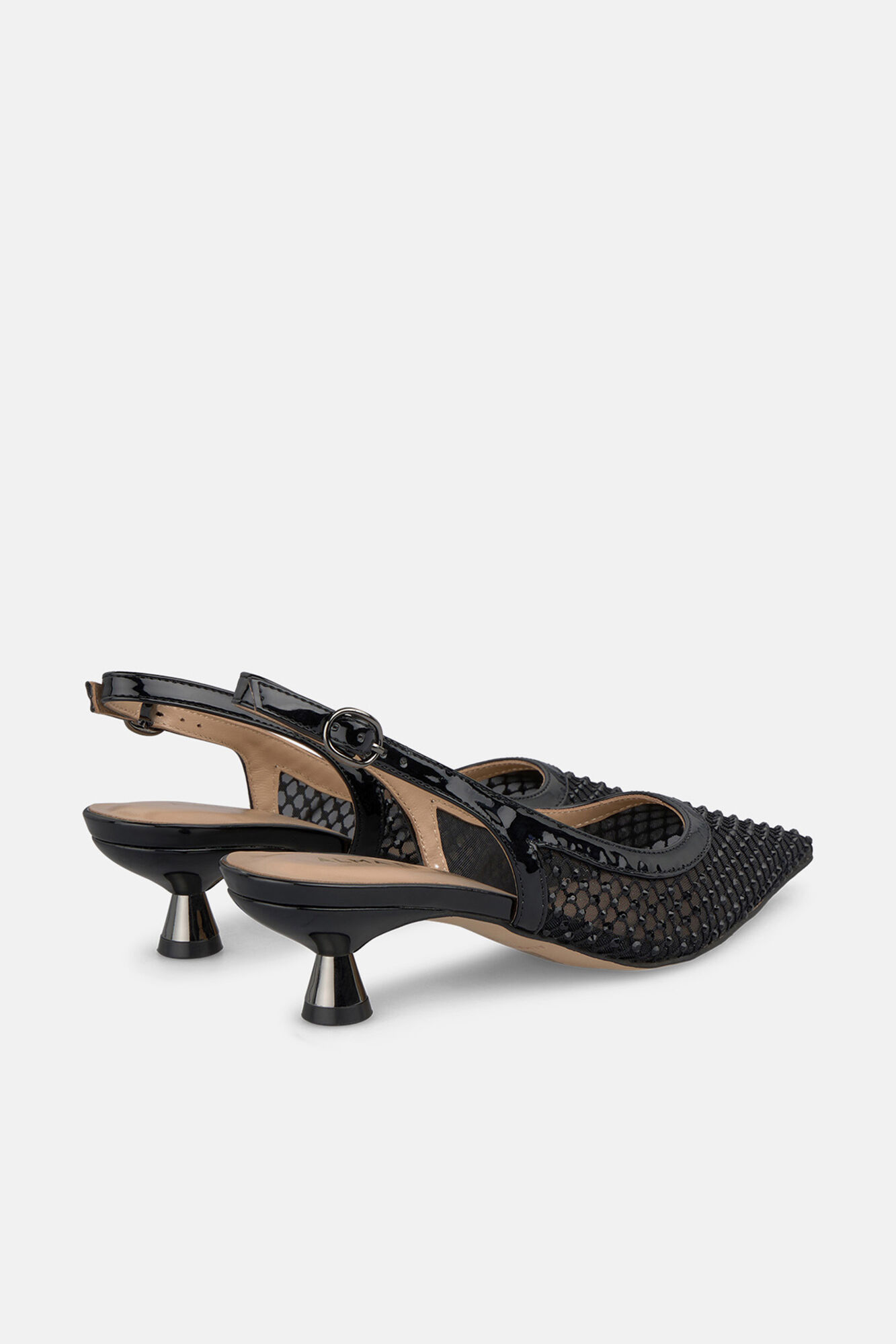 Alma en Pena Zapato tacon bajo destalonado Negro