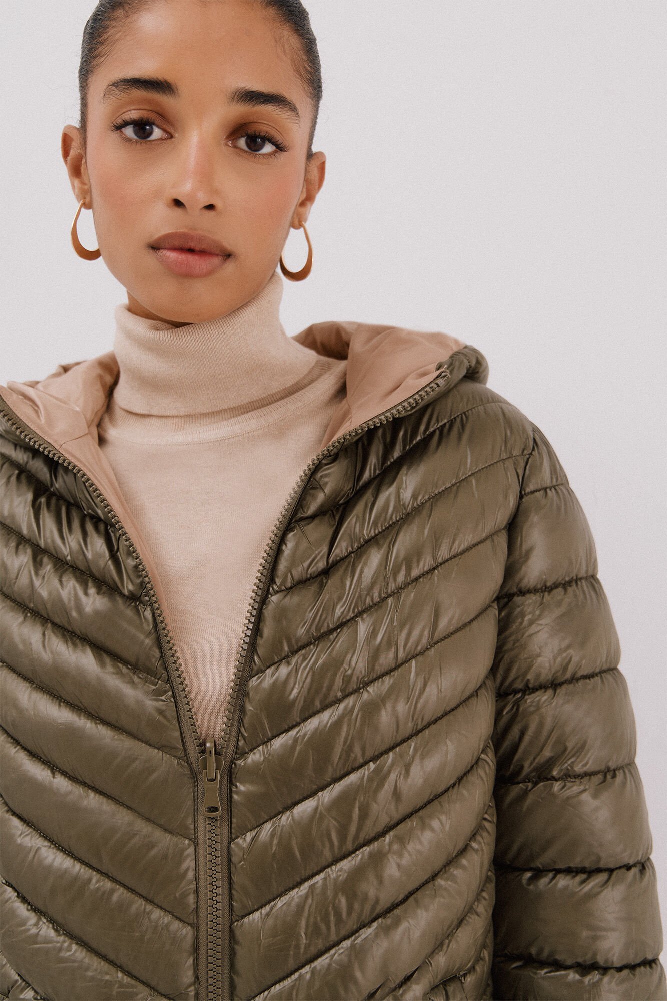 Cortefiel Anoraque revers&iacute;vel thermolite&reg; Verde