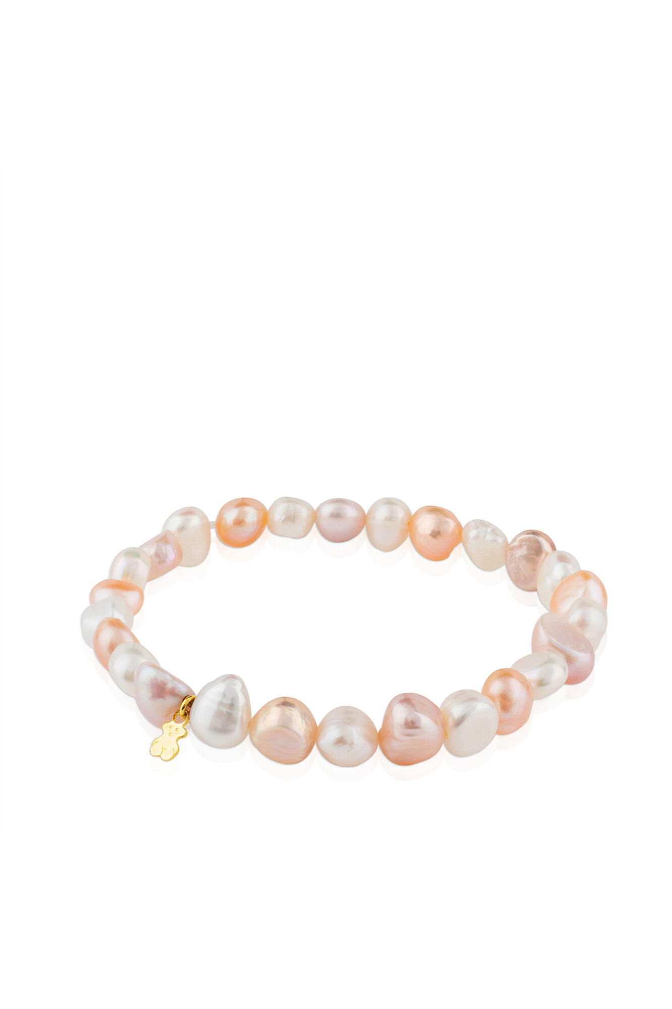 Tous Pulsera de oro y perlas cultivadas barrocas Pearls Amarillo