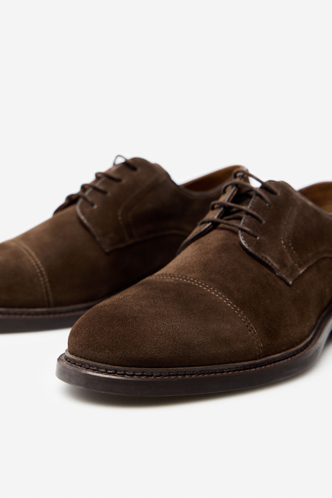 Cortefiel Zapato sport cordones Marr&oacute;n oscuro