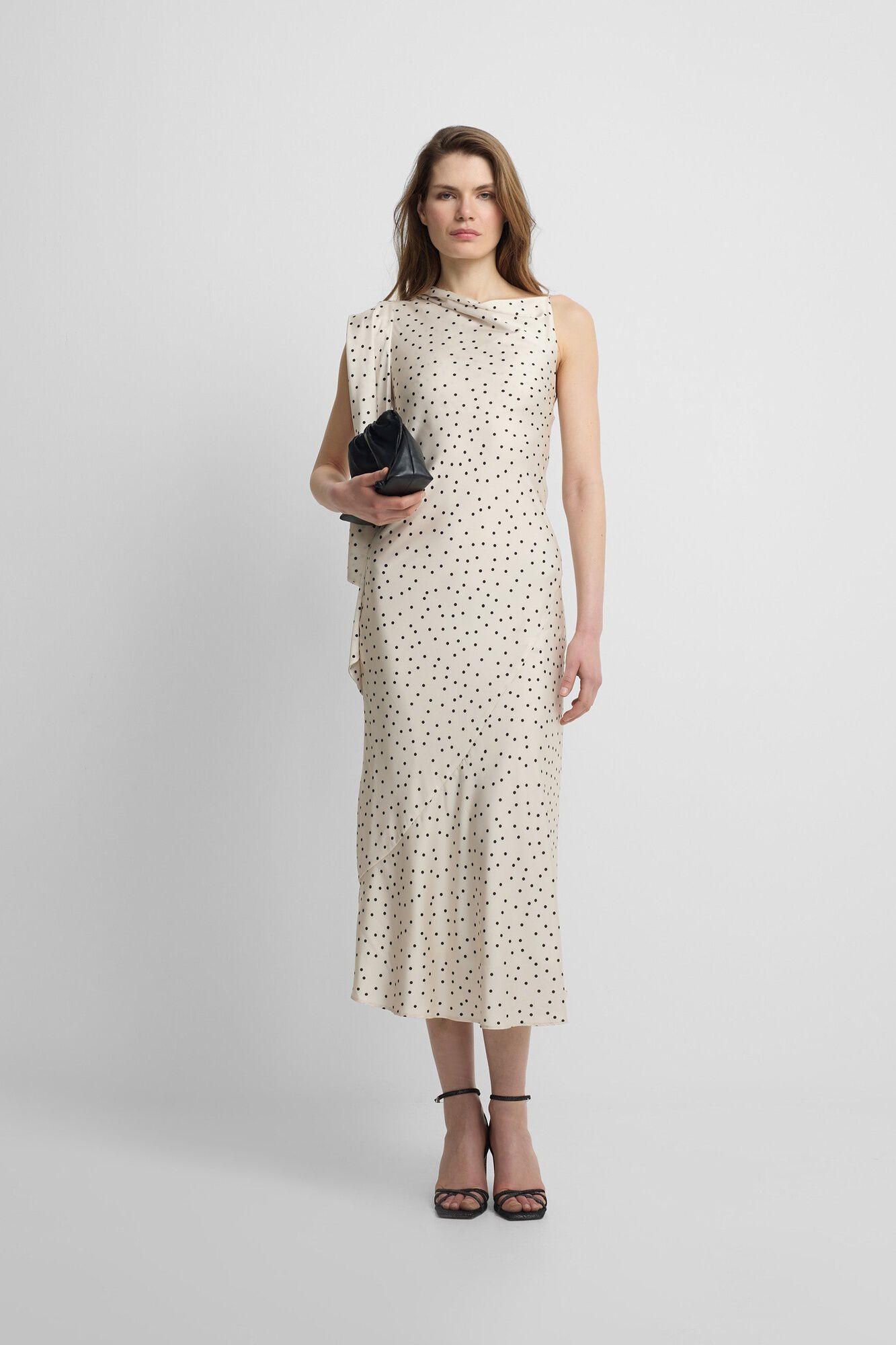 Silbon Vestido lencero lunares