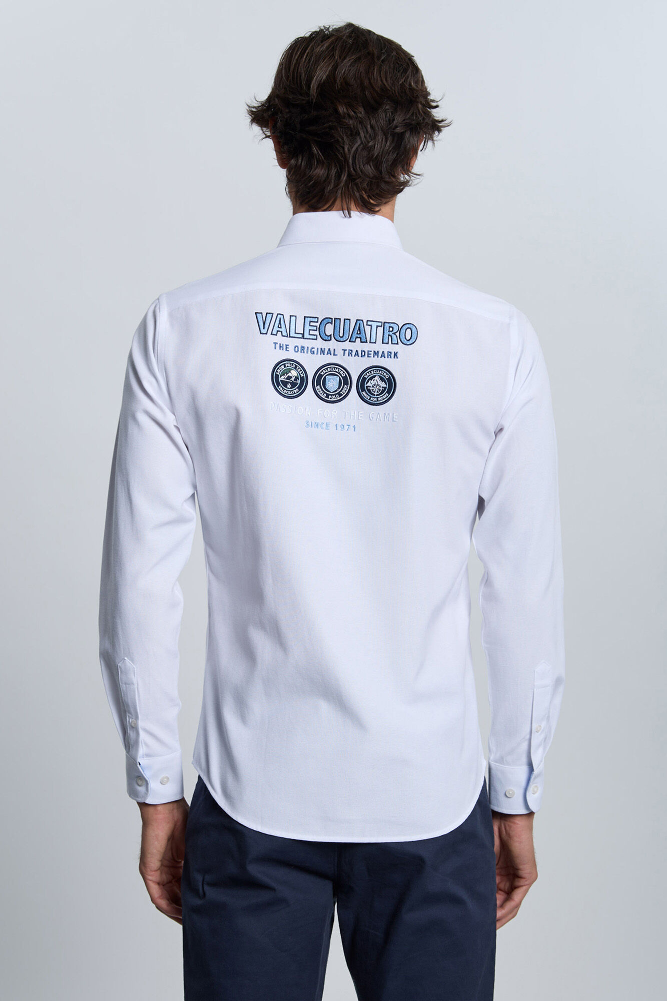Valecuatro Camisa branca bordada Branco