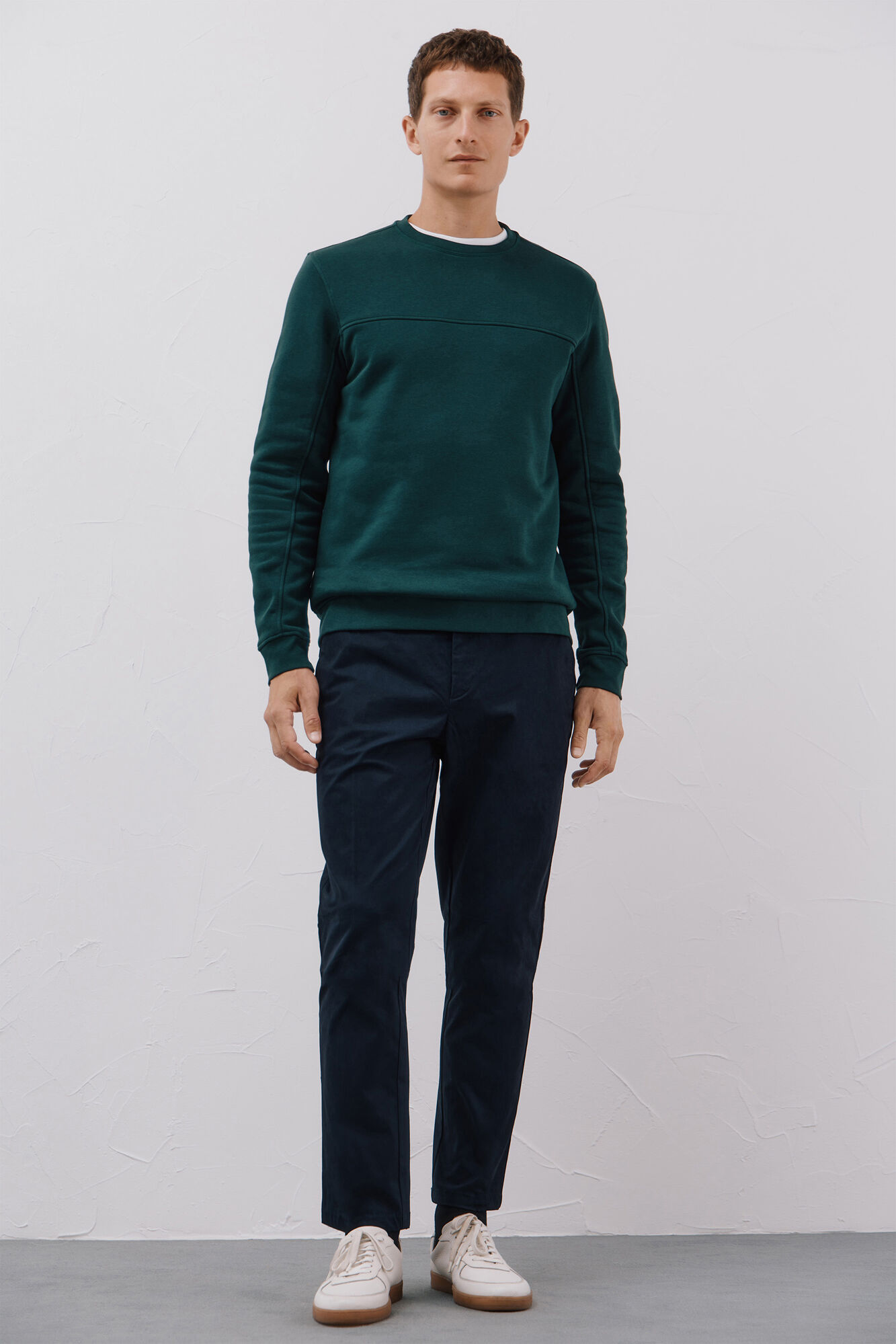 Cortefiel Regular fit comfort chinos Navy