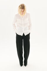 Caroll 100% silk shirt Ivory