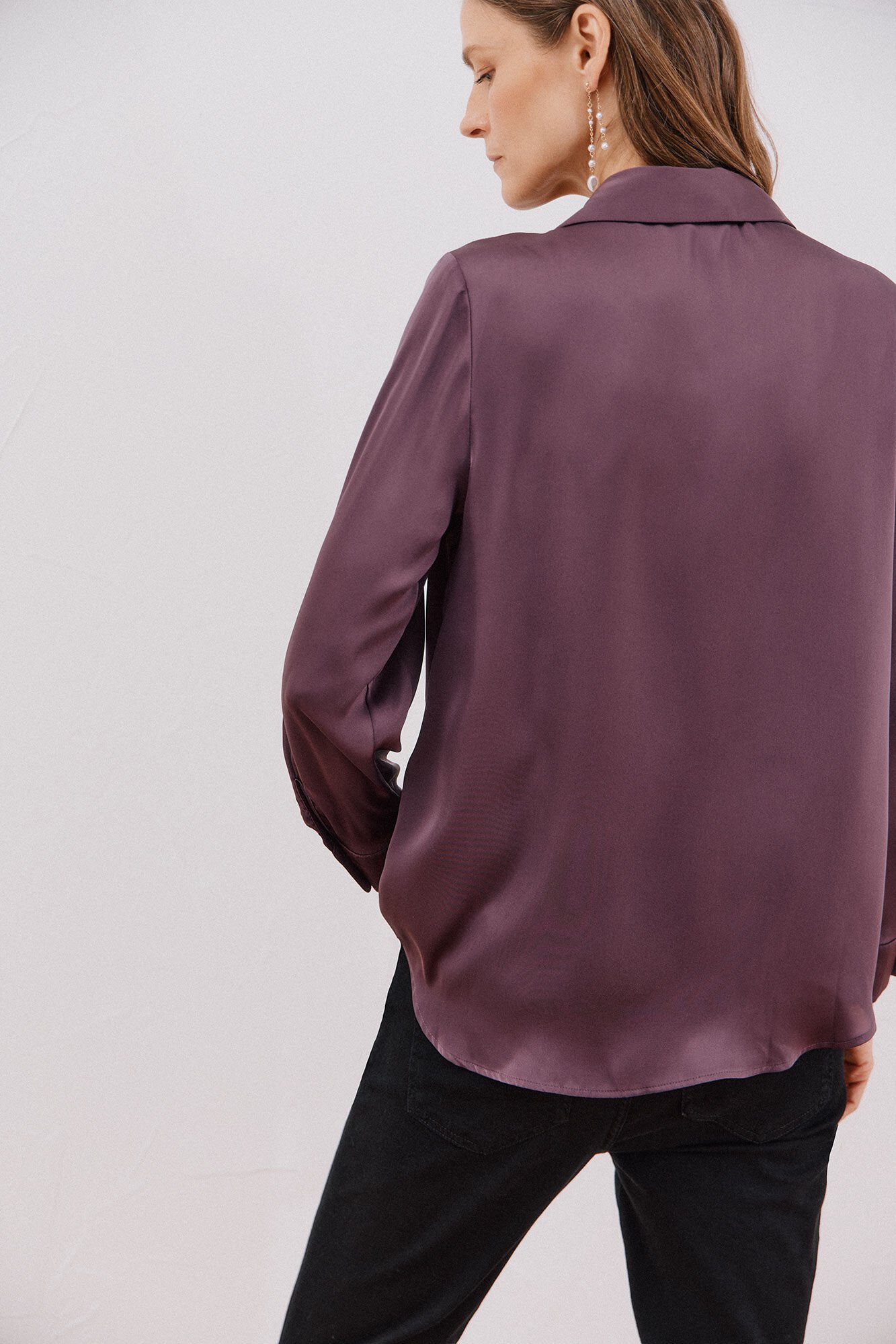 Cortefiel Camisa acetinada