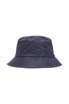 Cortefiel Sombrero Bucket con logo bordado confeccionado 100% con algodón orgánico. Gris claro