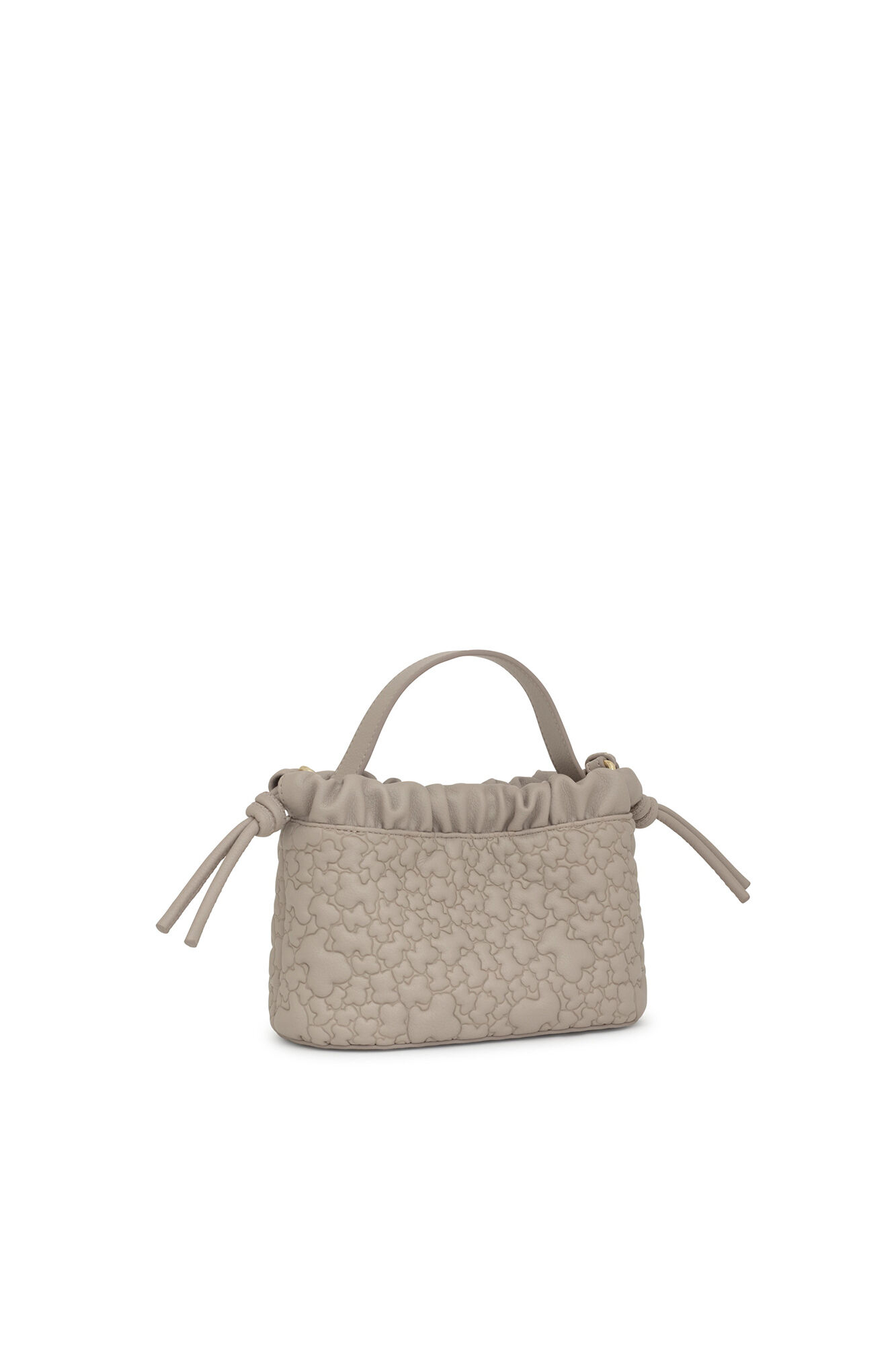 Tous TOUS Puffy Bear small taupe purse Beige