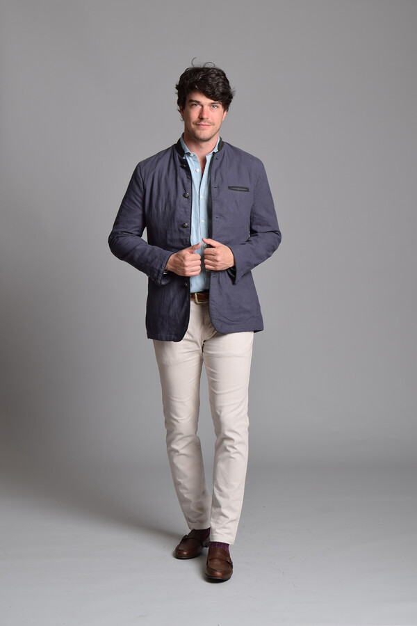 Chaqueta Austriaca Lino y Ante Chaquetas de hombre Pedro del