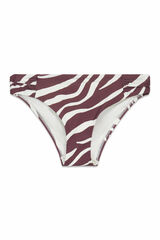 Cortefiel Side-draped bikini briefs Printed brown