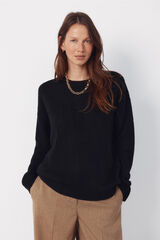 Cortefiel Soft feel jumper Black