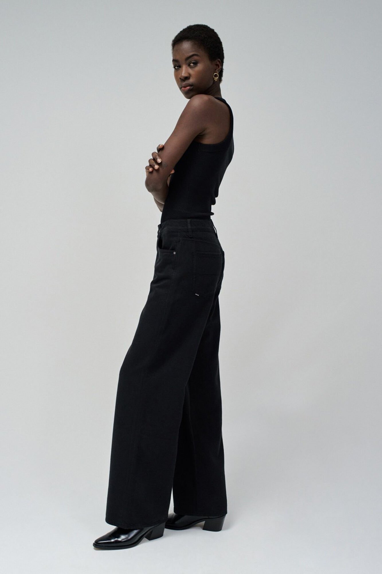 Salsa Jeans Jeans wide leg Preto