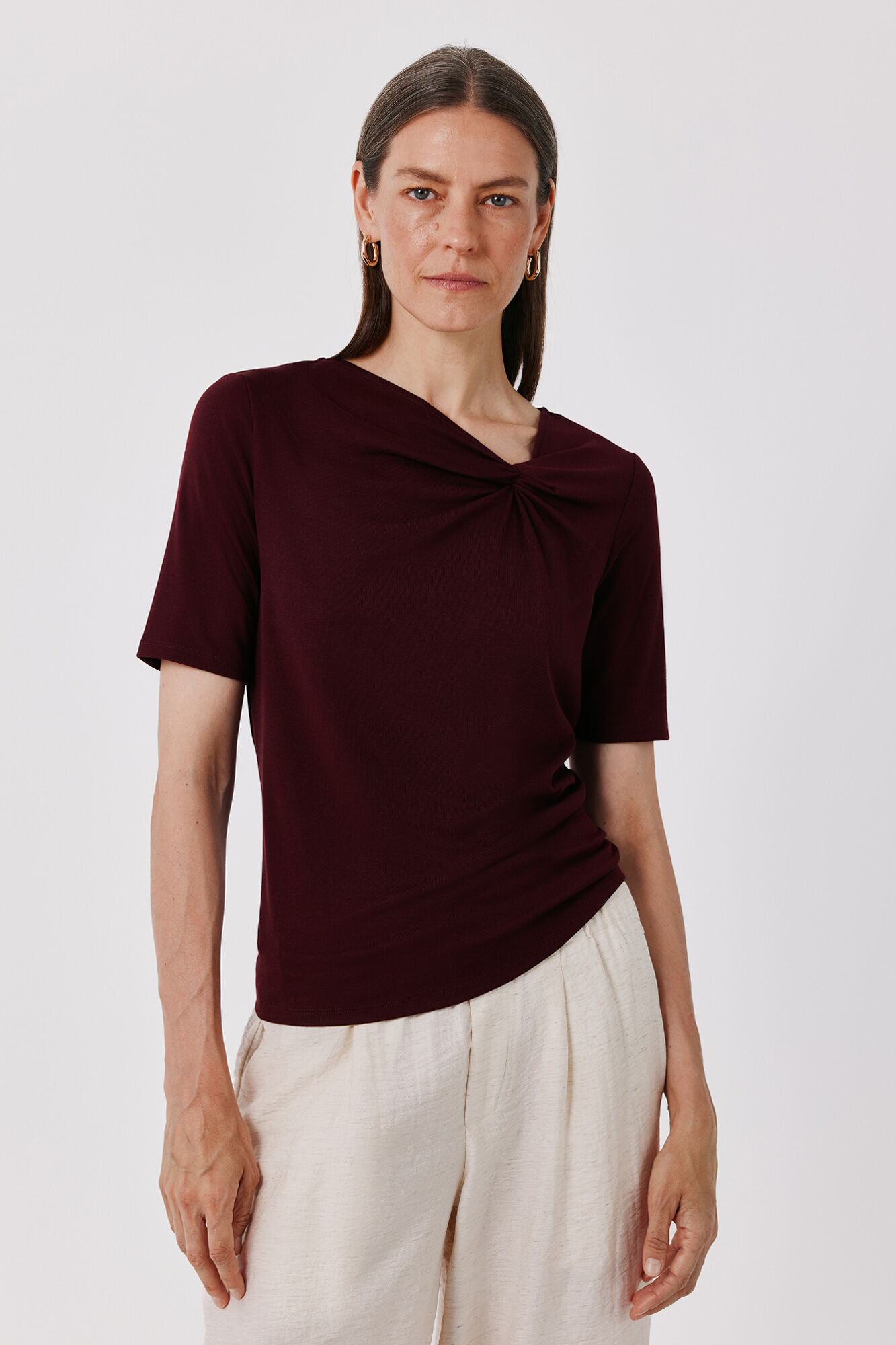 Cortefiel Knot neckline T-shirt