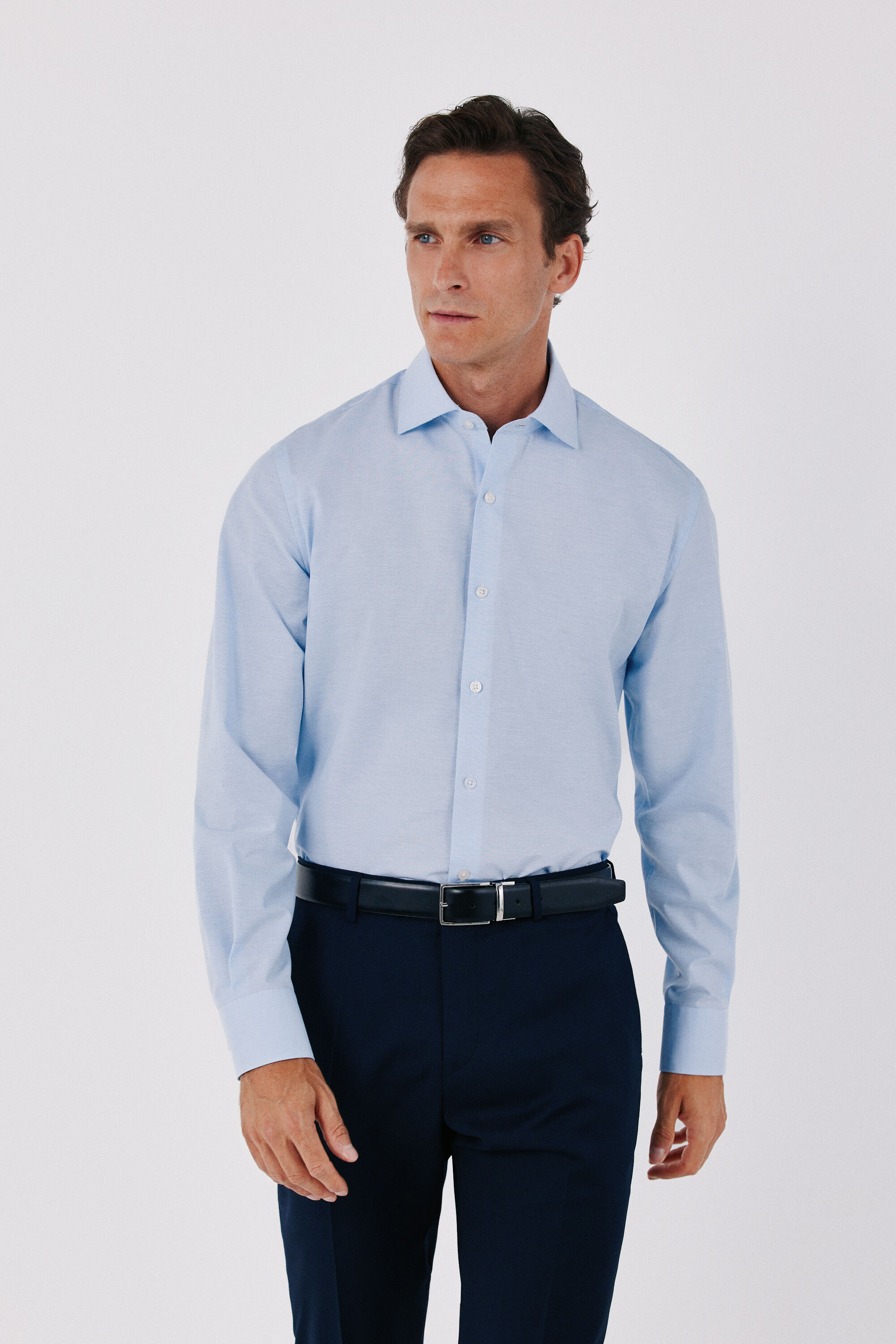 Cortefiel Slim fit Ottoman dress shirt