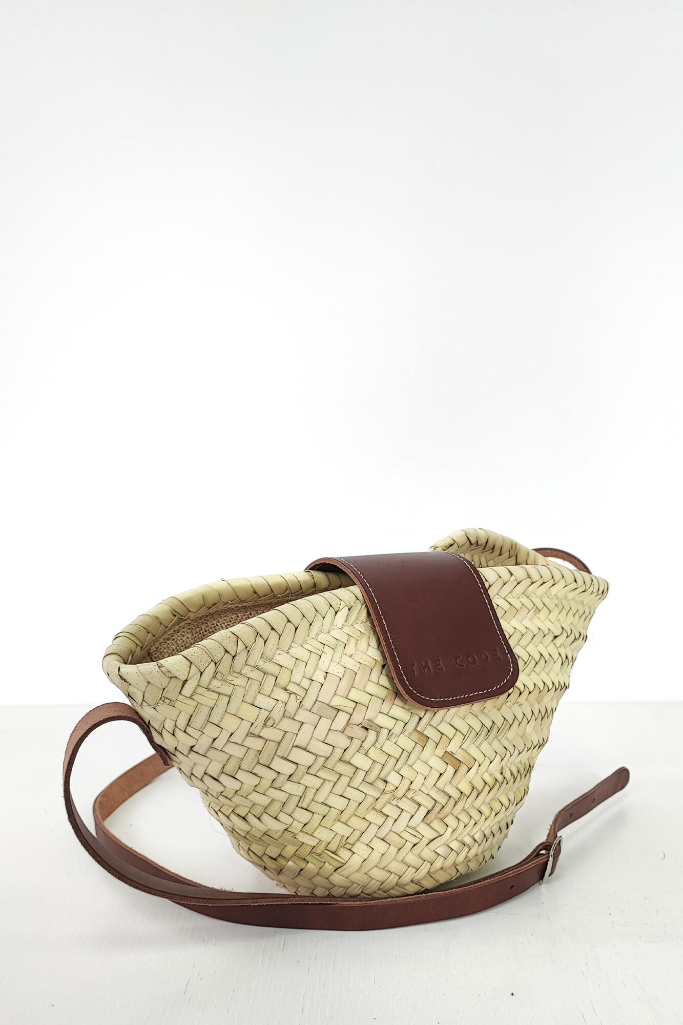 The Code Bolsa tote de pele urbano Castanho