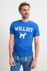 Williot Patch logo T-shirt Blue