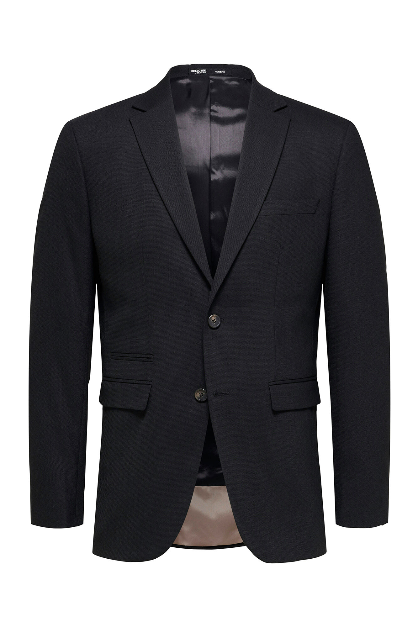 Selected Blazer Slim Fit com l&atilde; Preto