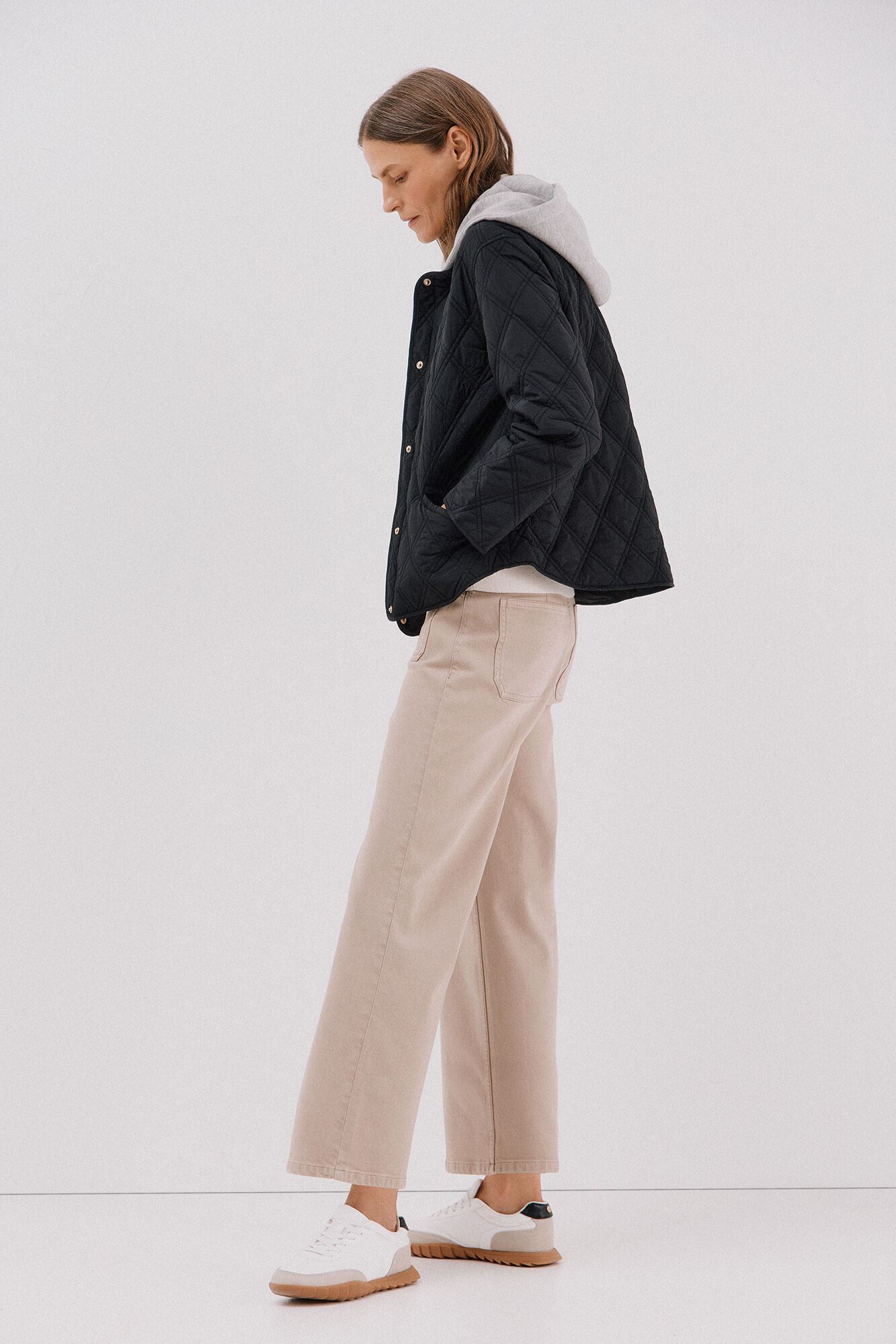 Cortefiel sweatshirt curto com capuz