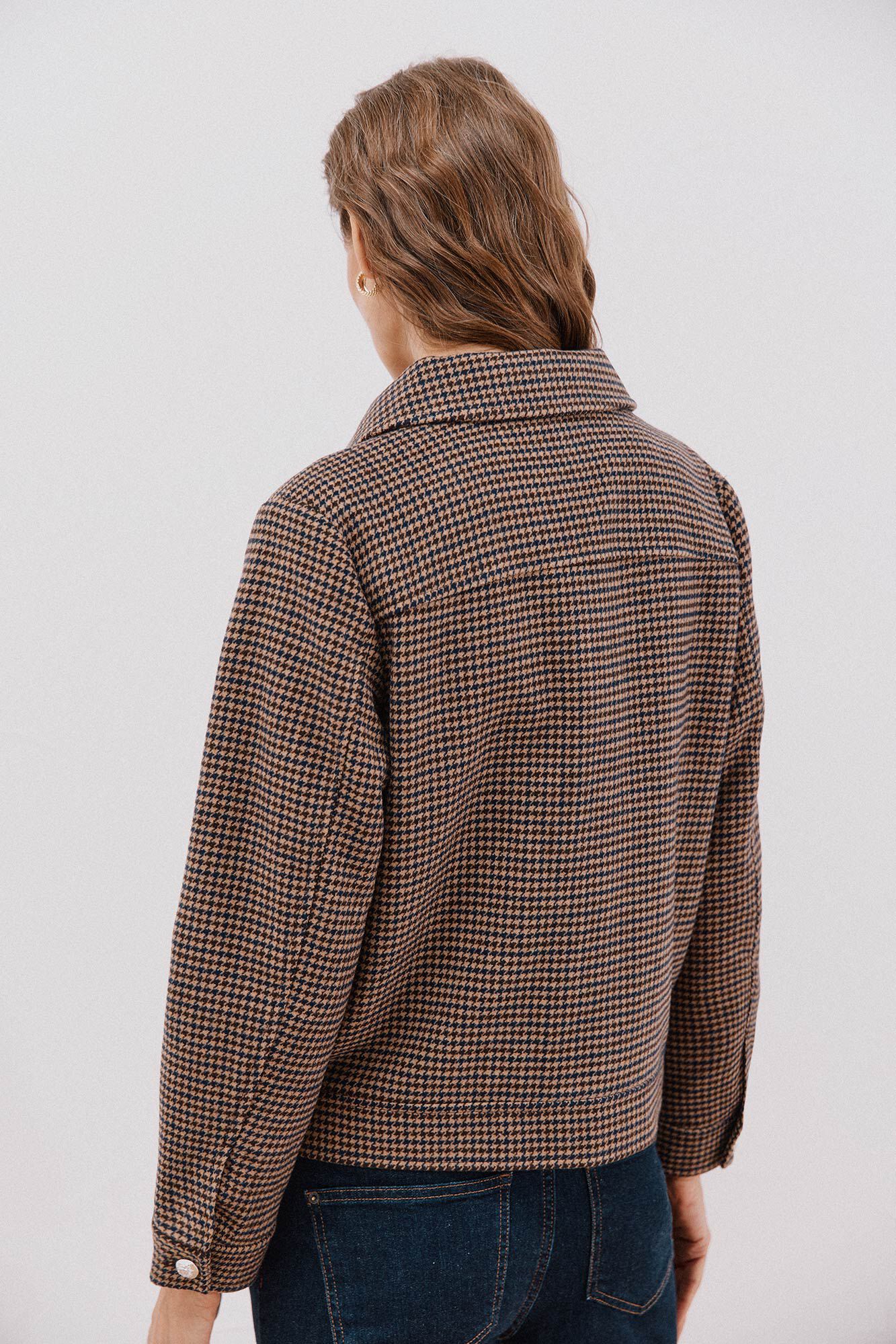 Cortefiel Short zip fastening jacket Multicolour