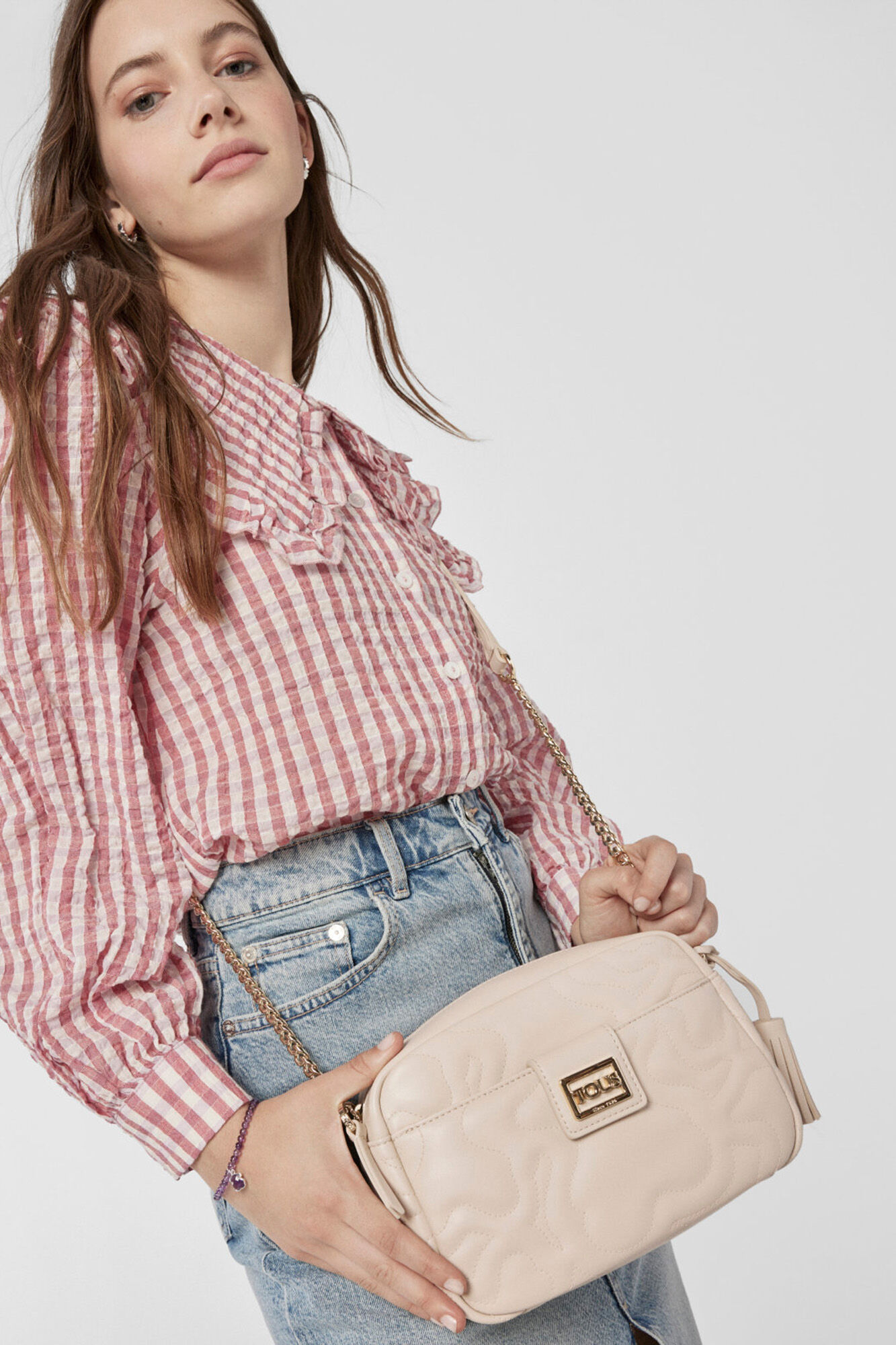 Tous Bolsa tiracolo pequena Kaos Dream bege Tostado