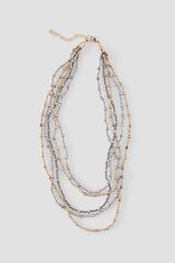 Cortefiel Two-tone multi-strand necklace Gold