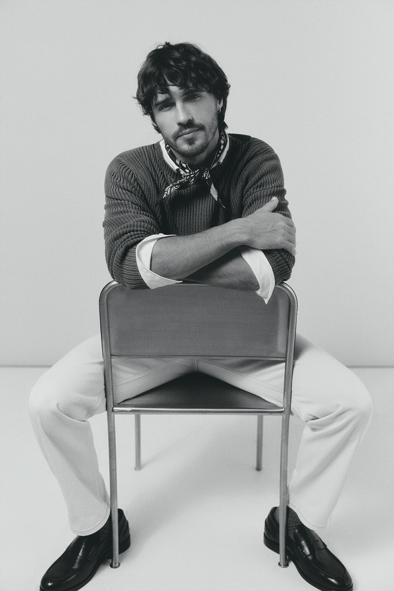 OOTO Jersey cuello redondo punto perlado