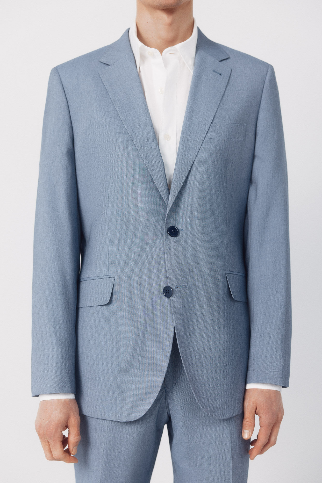 Cortefiel Azul serrilhado americano s&eacute;culo XXI Azul