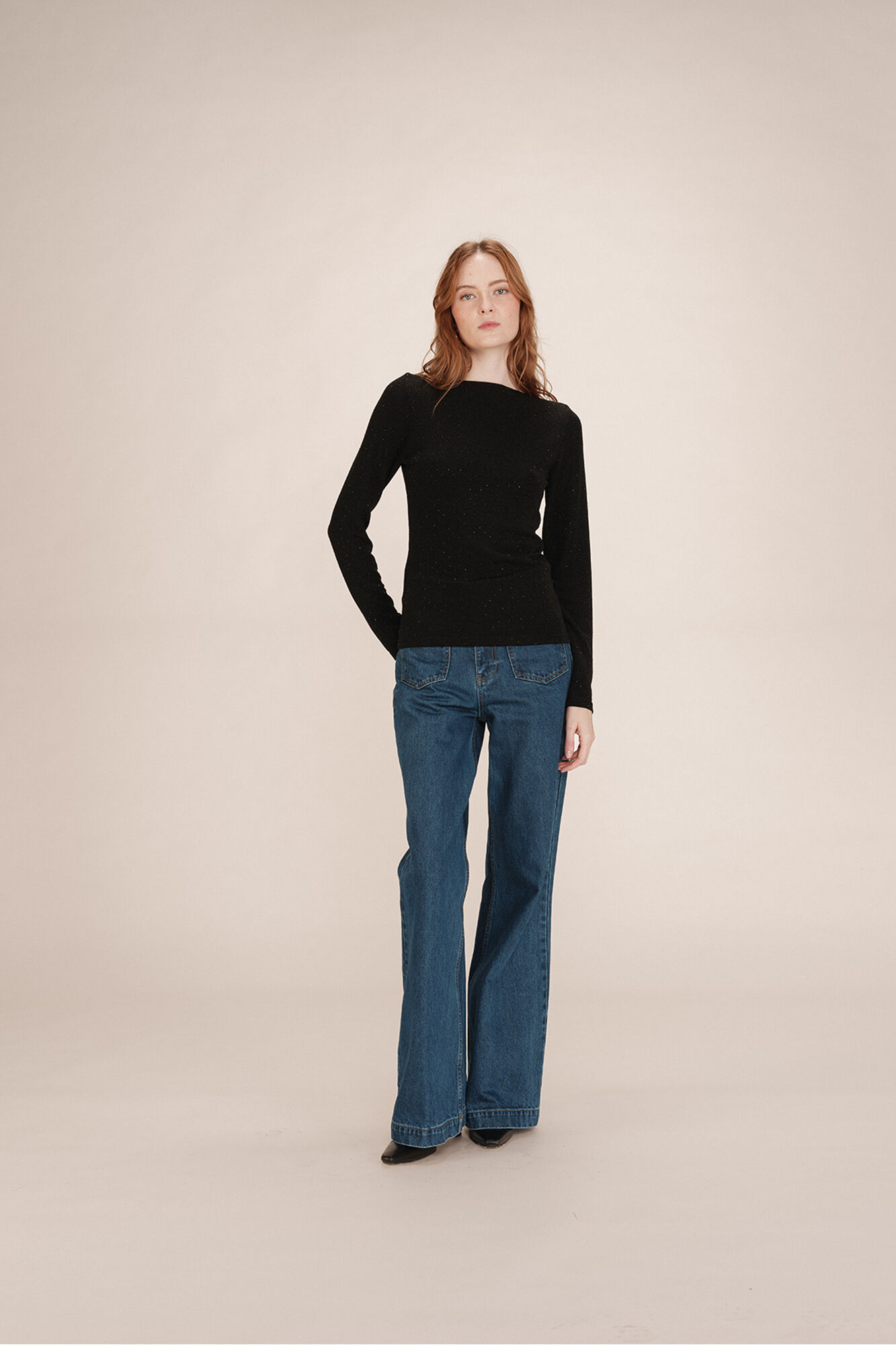 Grace & Mila Top colado com lurex