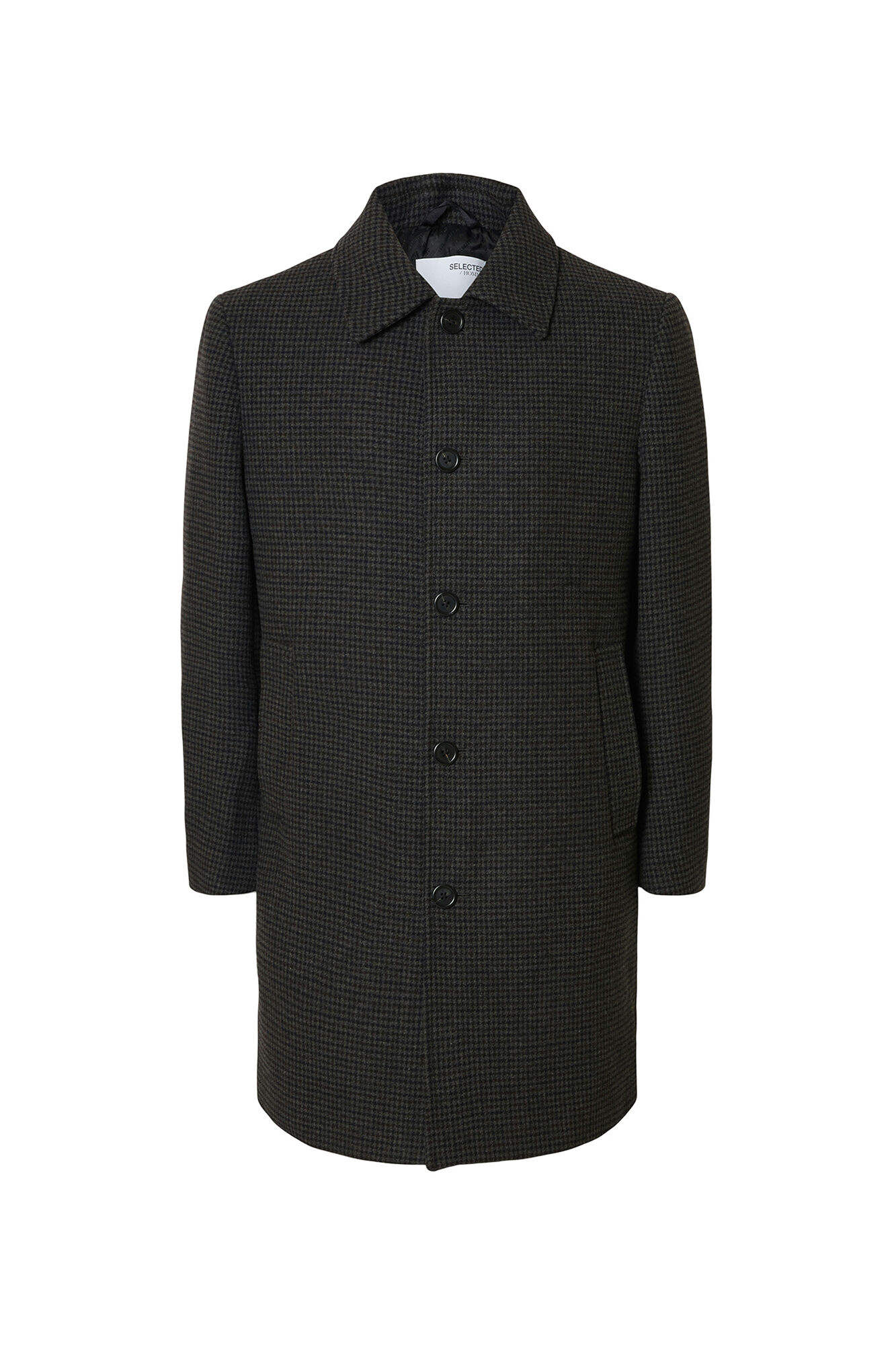 Selected Sobretudo longo de l&atilde; Cinzento