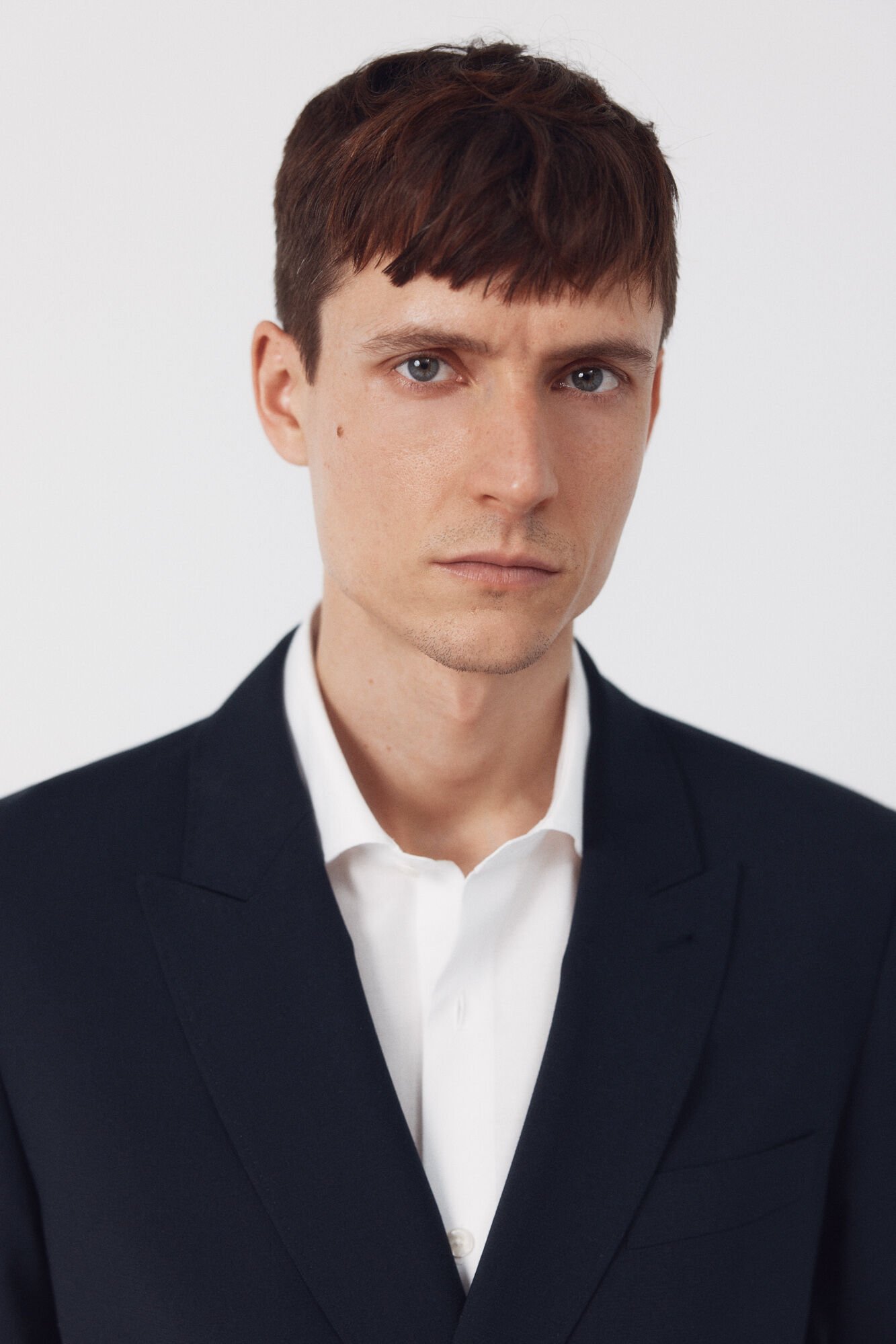 Cortefiel Blue dynamic structure double-breasted blazer Navy