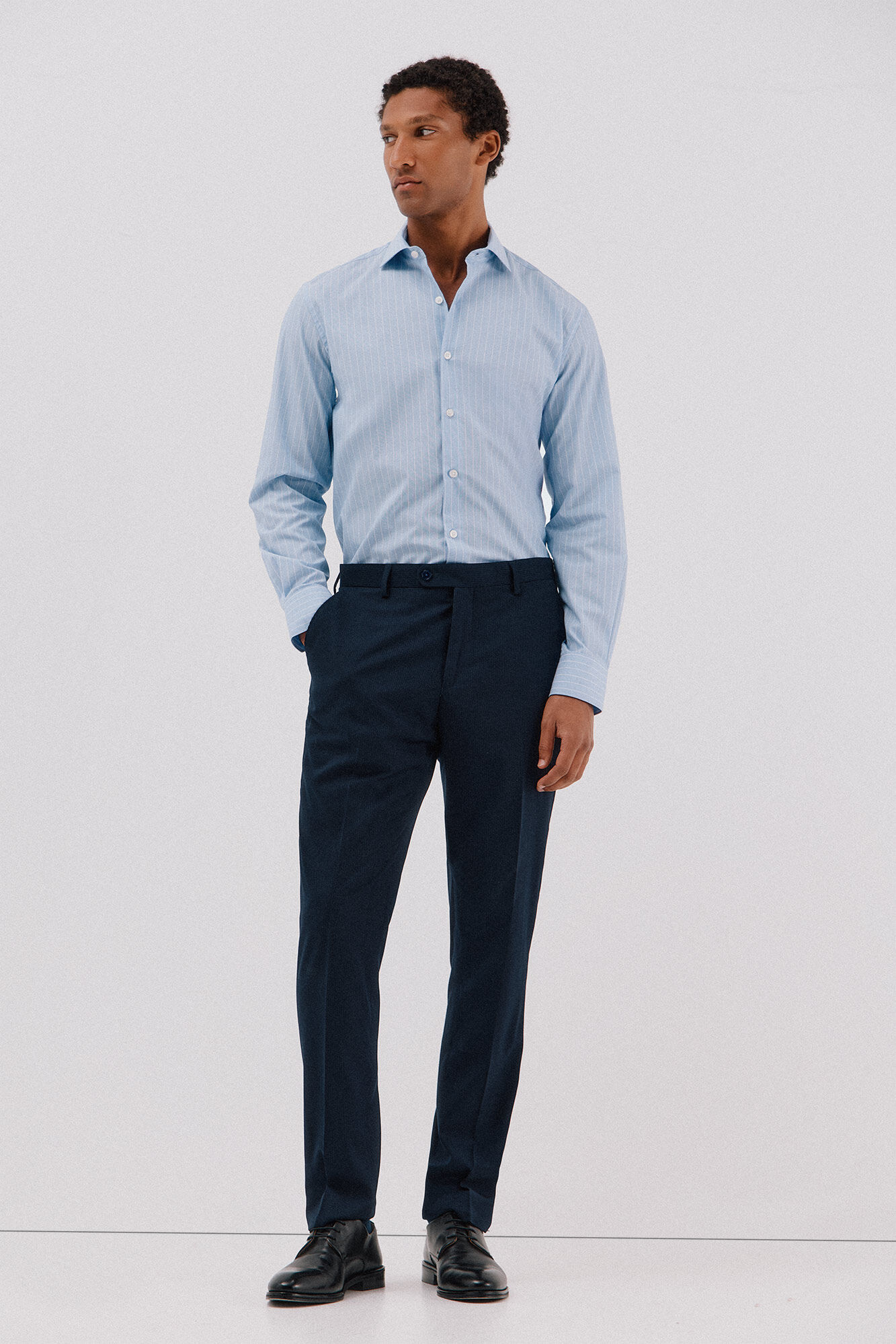 Cortefiel Easy-iron striped dress shirt