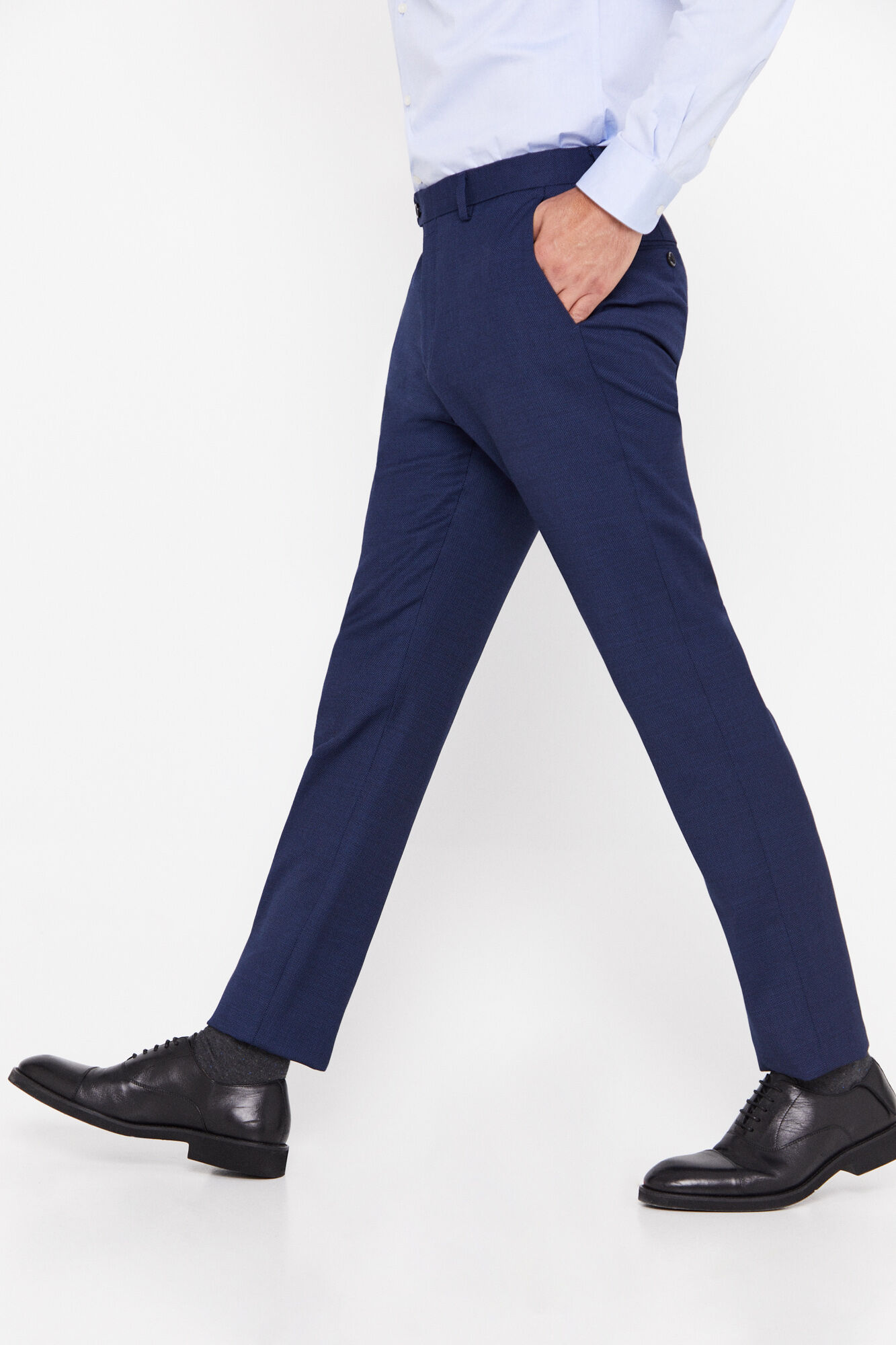 Cortefiel Birdseye COOLMAX&reg; trousers Blue