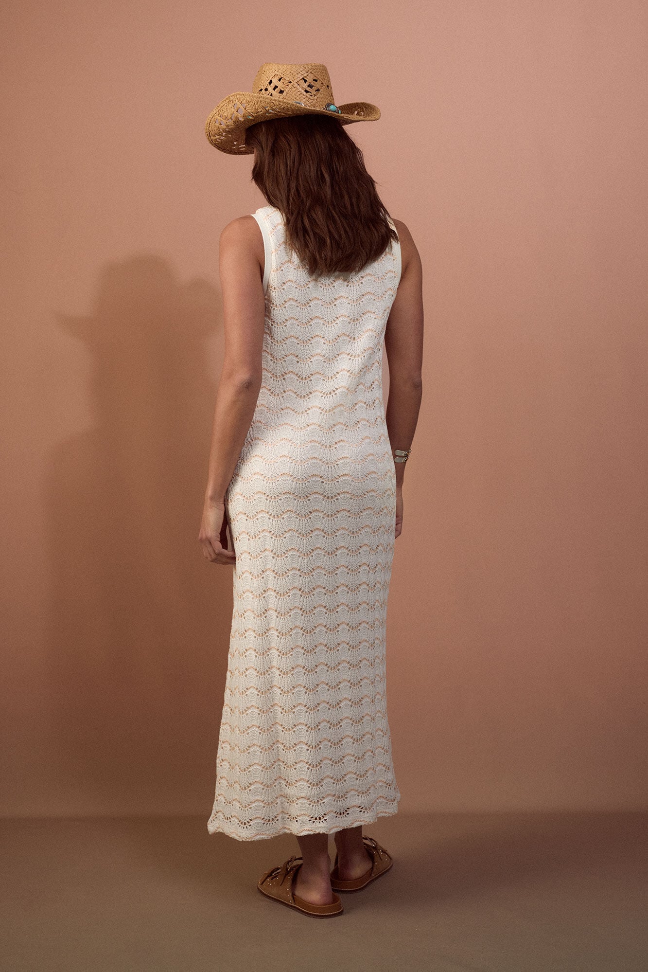 Slowlove Basic structure dress White