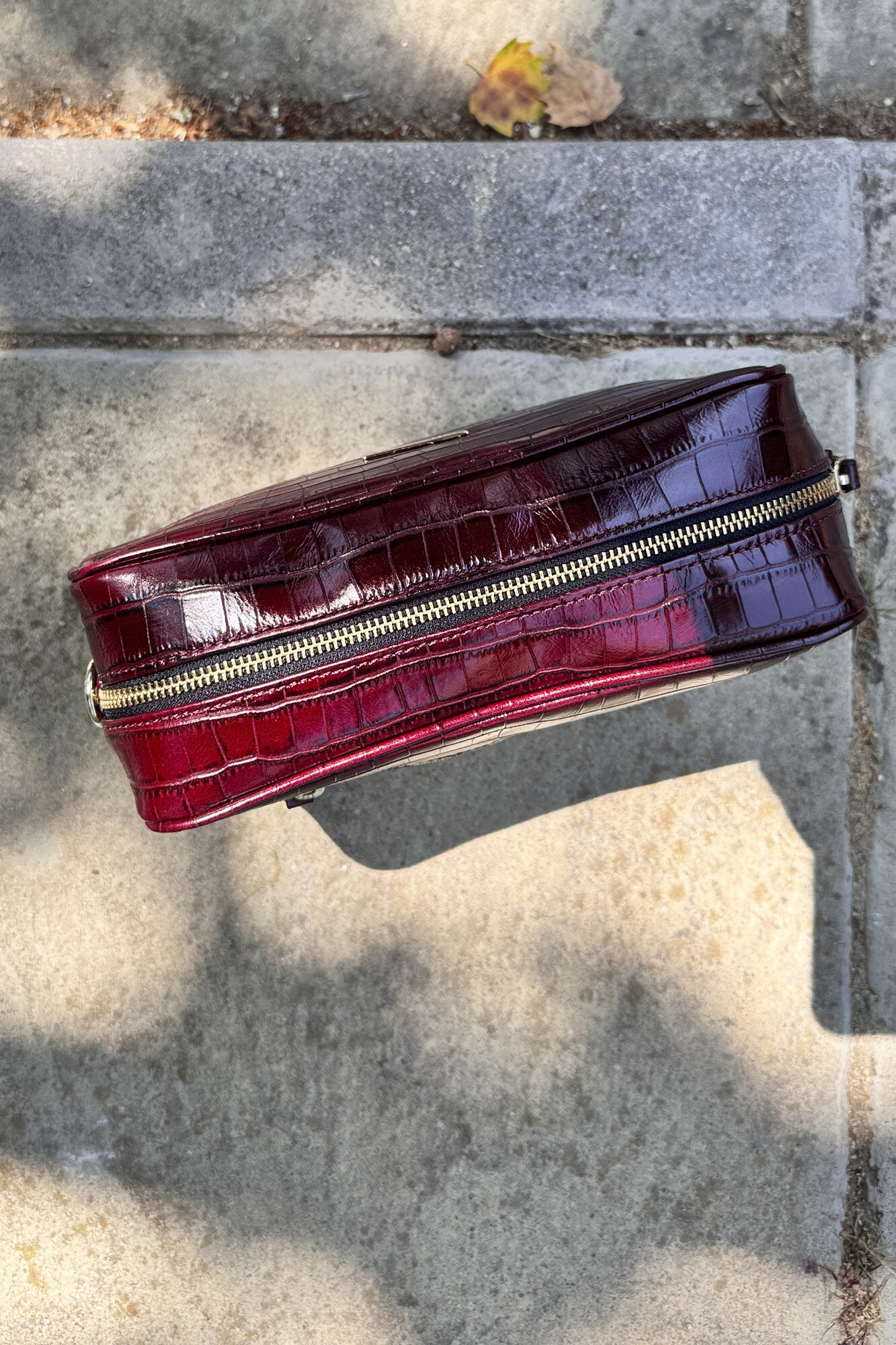 The Code Charlotte burgundy shoulder bag Maroon