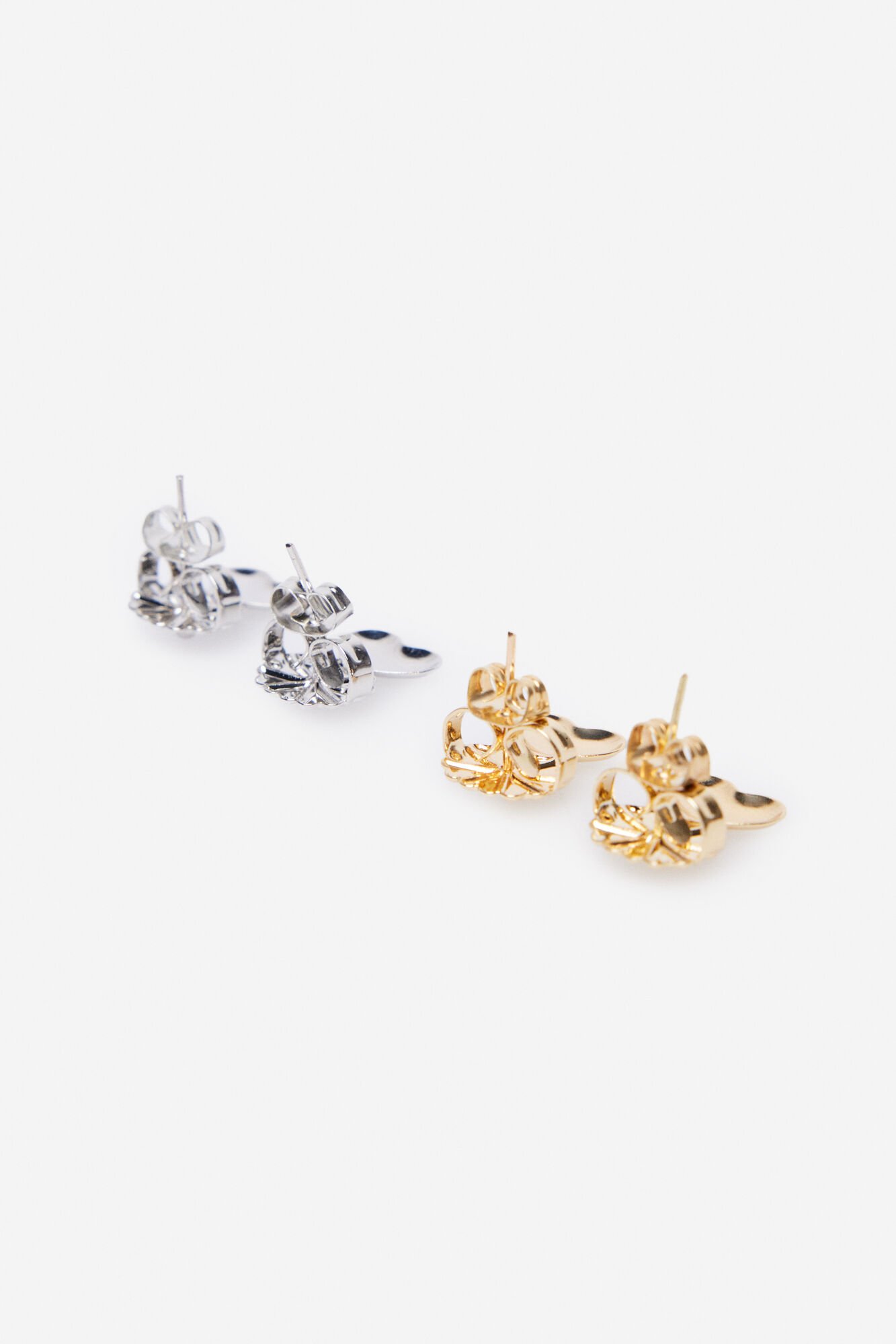 Cortefiel Pendientes martelados con resina