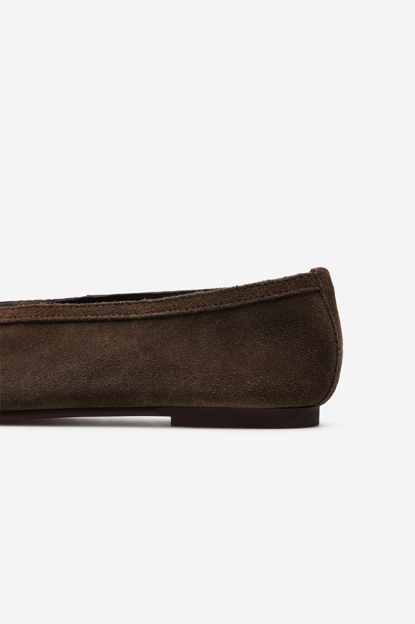 Cortefiel Ballerina leather Dark brown