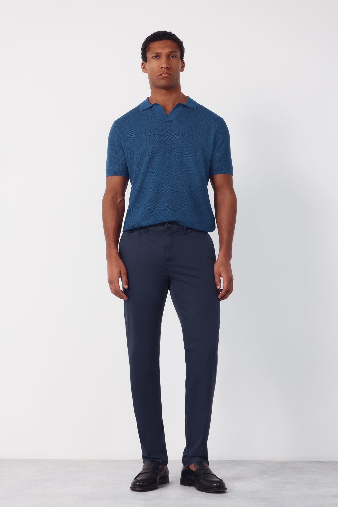 Cortefiel Slim fit chinos Navy
