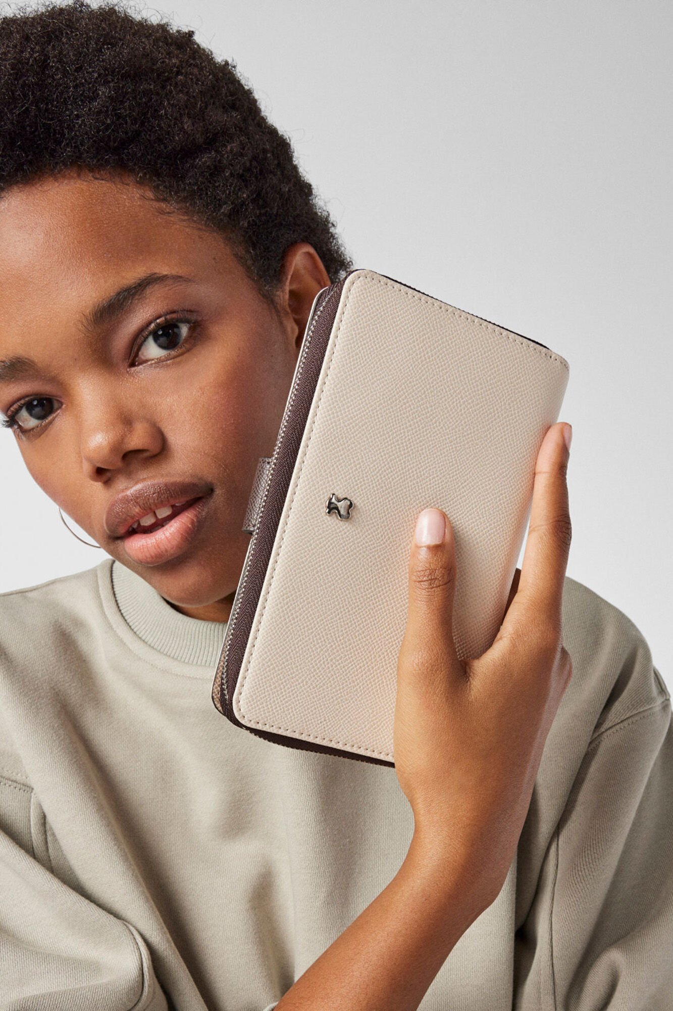 Tous New Dubai Saffiano beige wallet