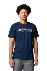 Columbia Camiseta de manga curta de algod&atilde;o org&acirc;nico Basic logo&trade;  Azul