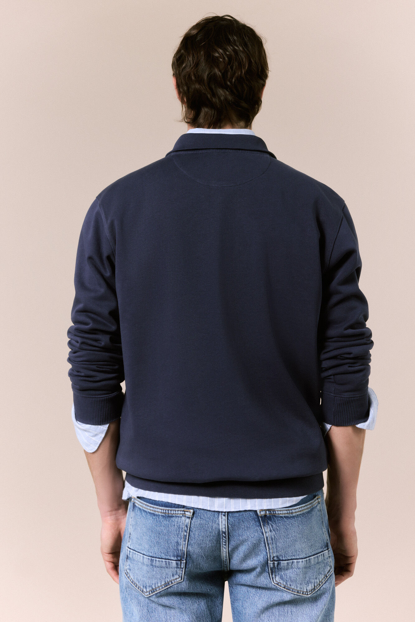 OOTO Vespa neck sweatshirt Blue